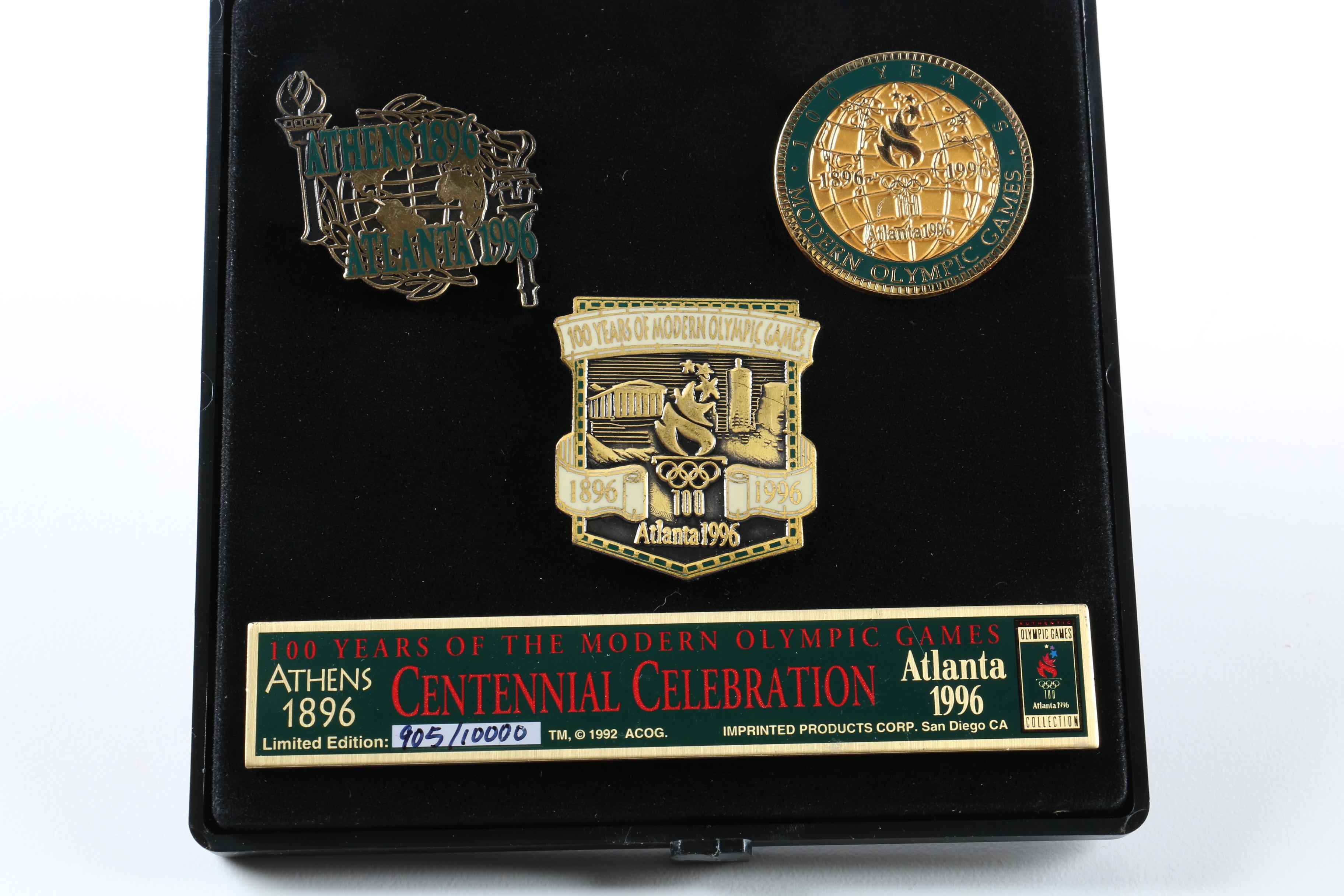Limited Edition 1996 Olympic Games Collector's Pin Sets