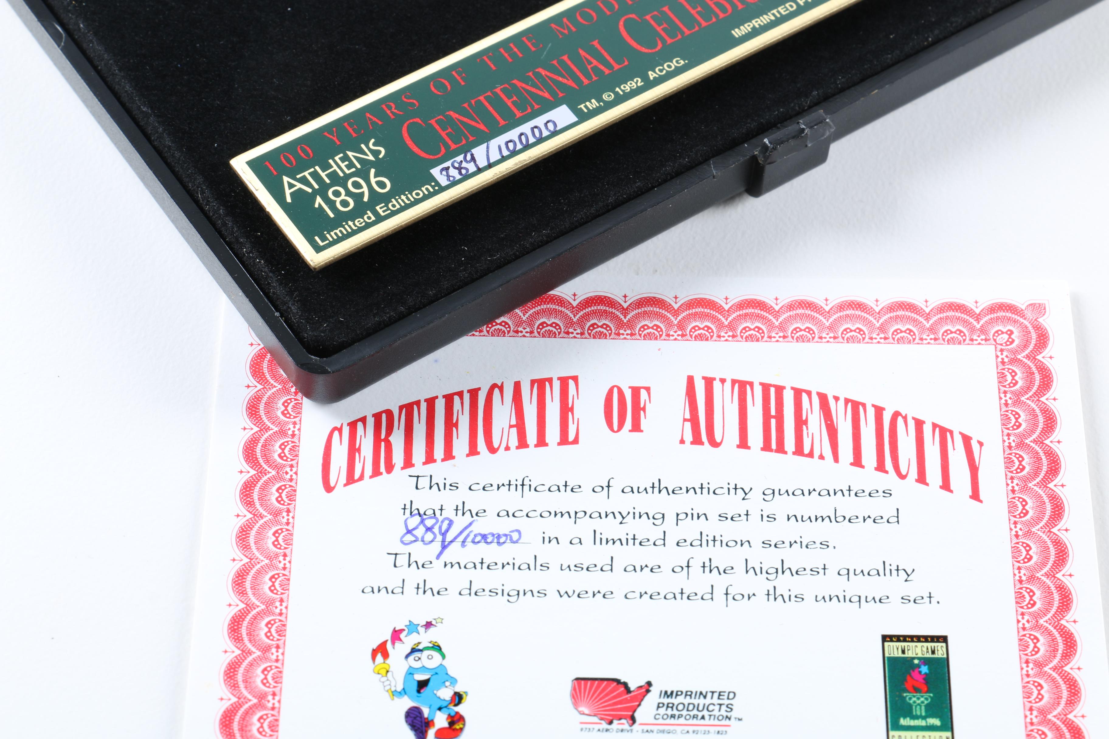 Limited Edition 1996 Olympic Games Collector's Pin Sets