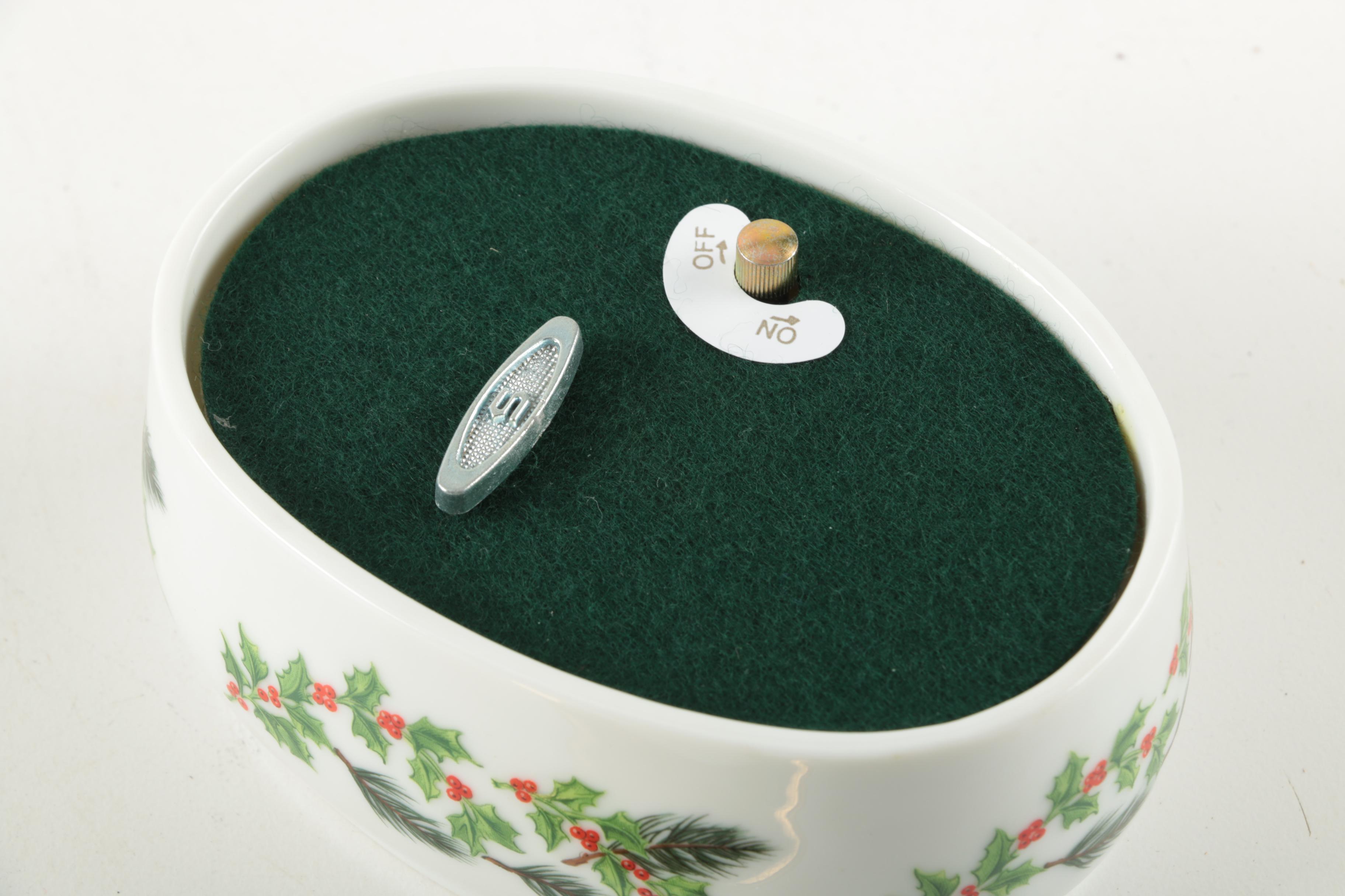 Lenox Chickadee Music Box and Figurine