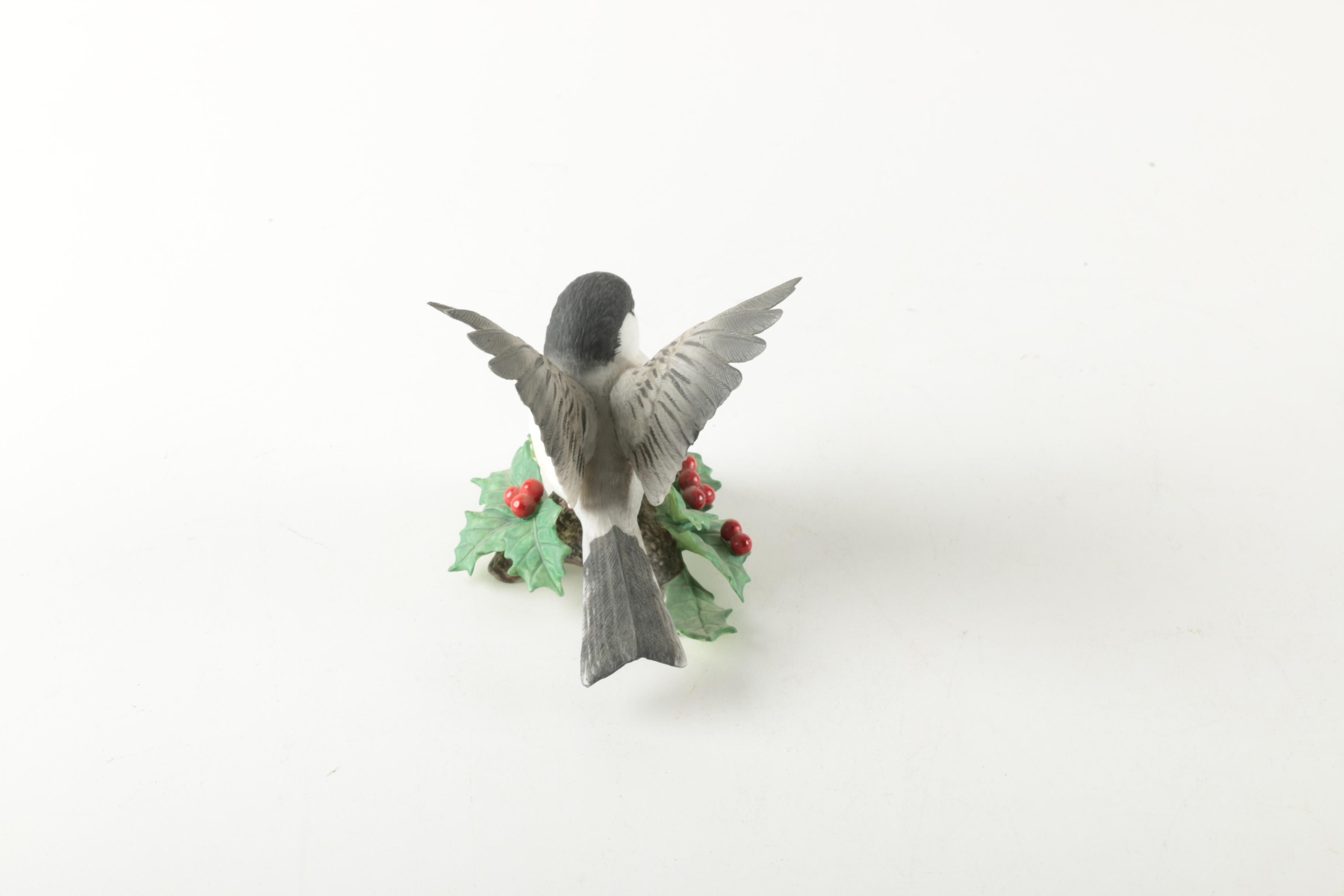 Lenox Chickadee Music Box and Figurine