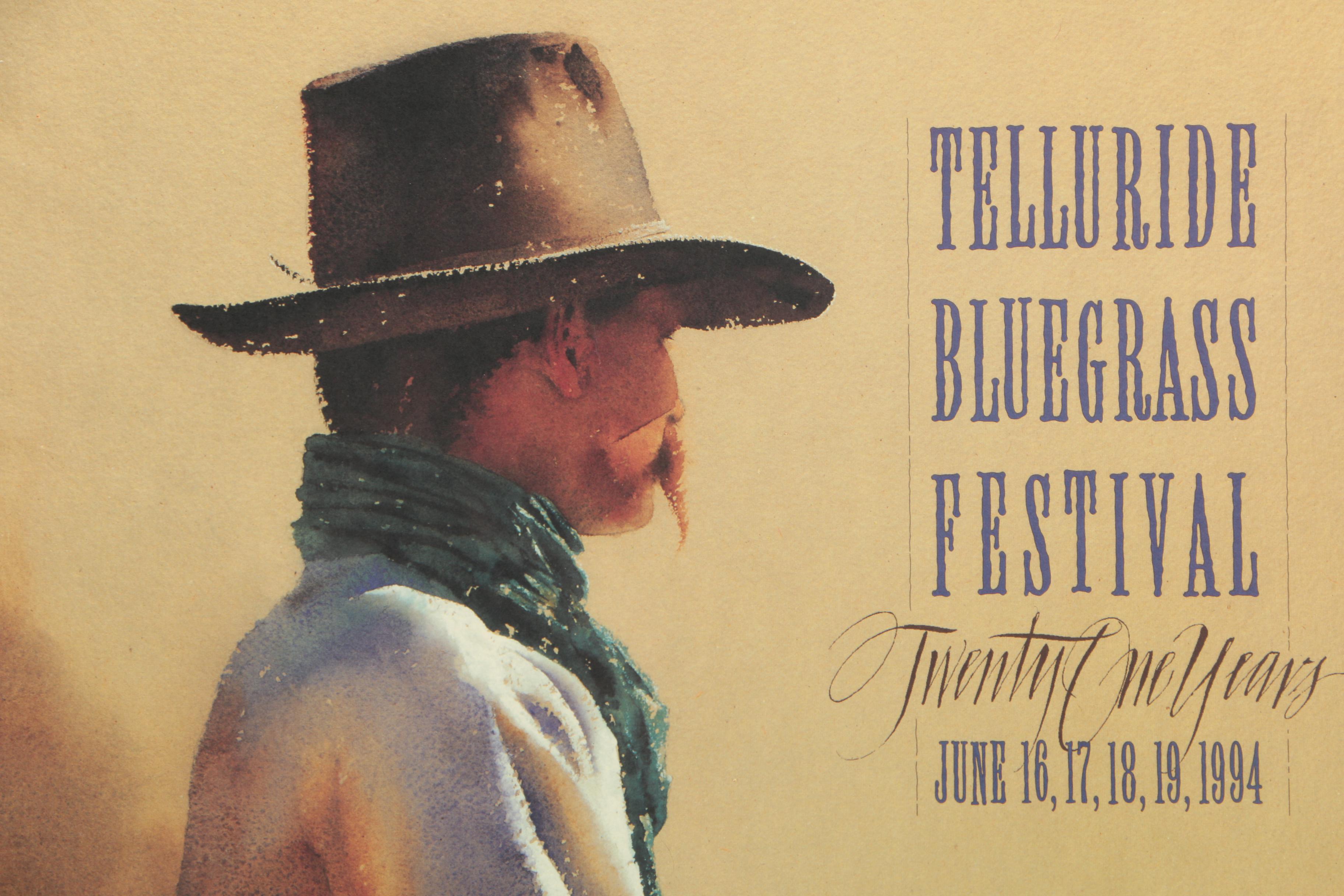 William Matthews Signed Poster "Telluride Bluegrass Festival"
