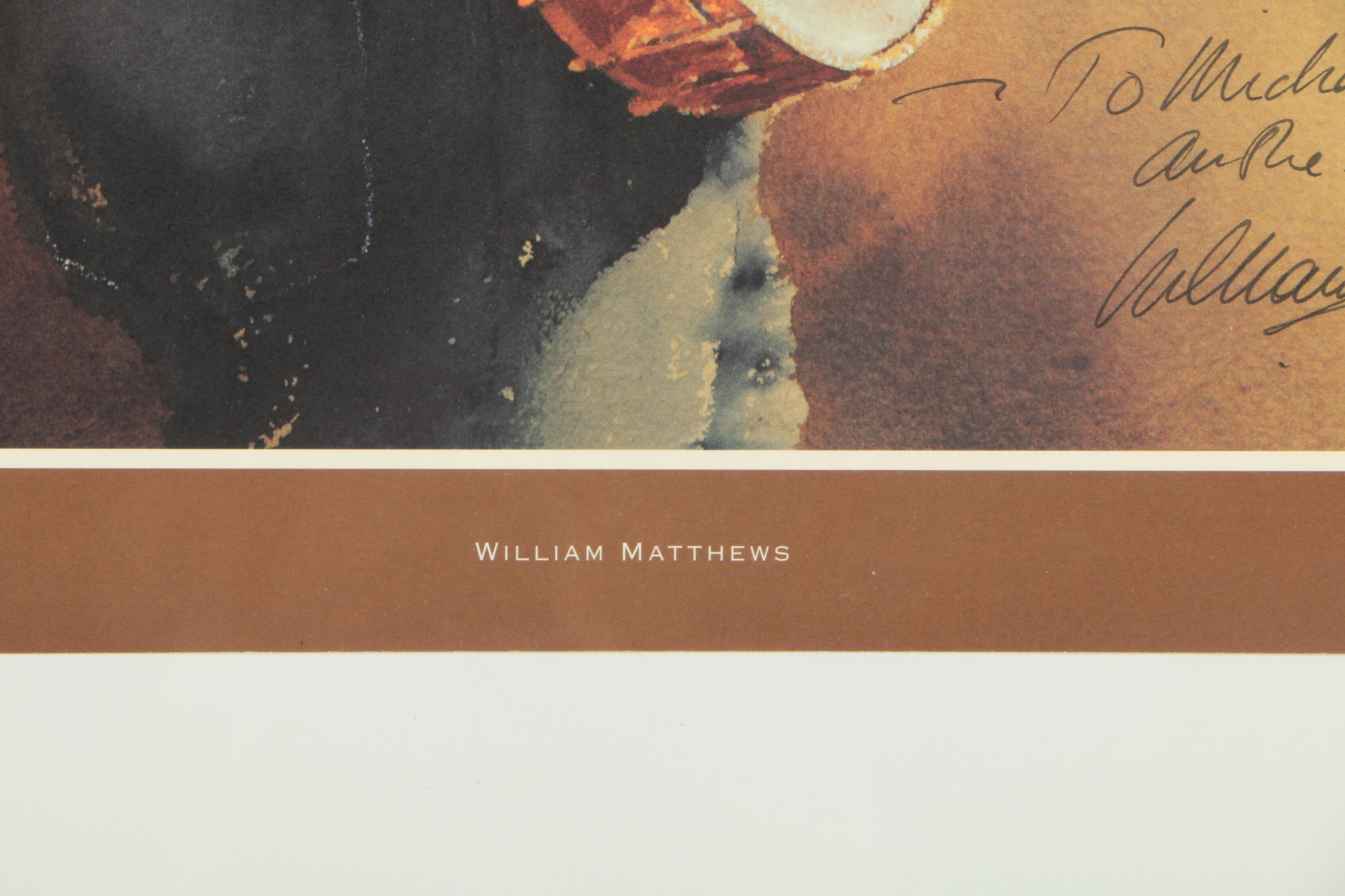 William Matthews Signed Poster "Telluride Bluegrass Festival"