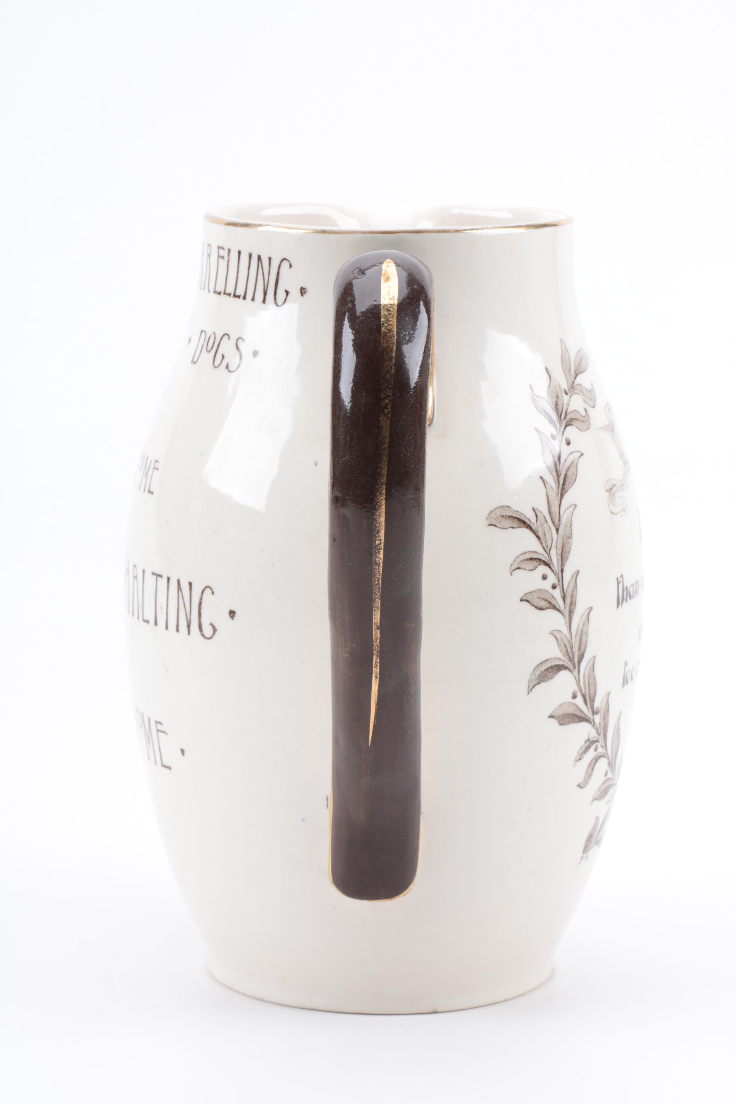 Vintage Royal Doulton Porcelain Proverb Pitcher