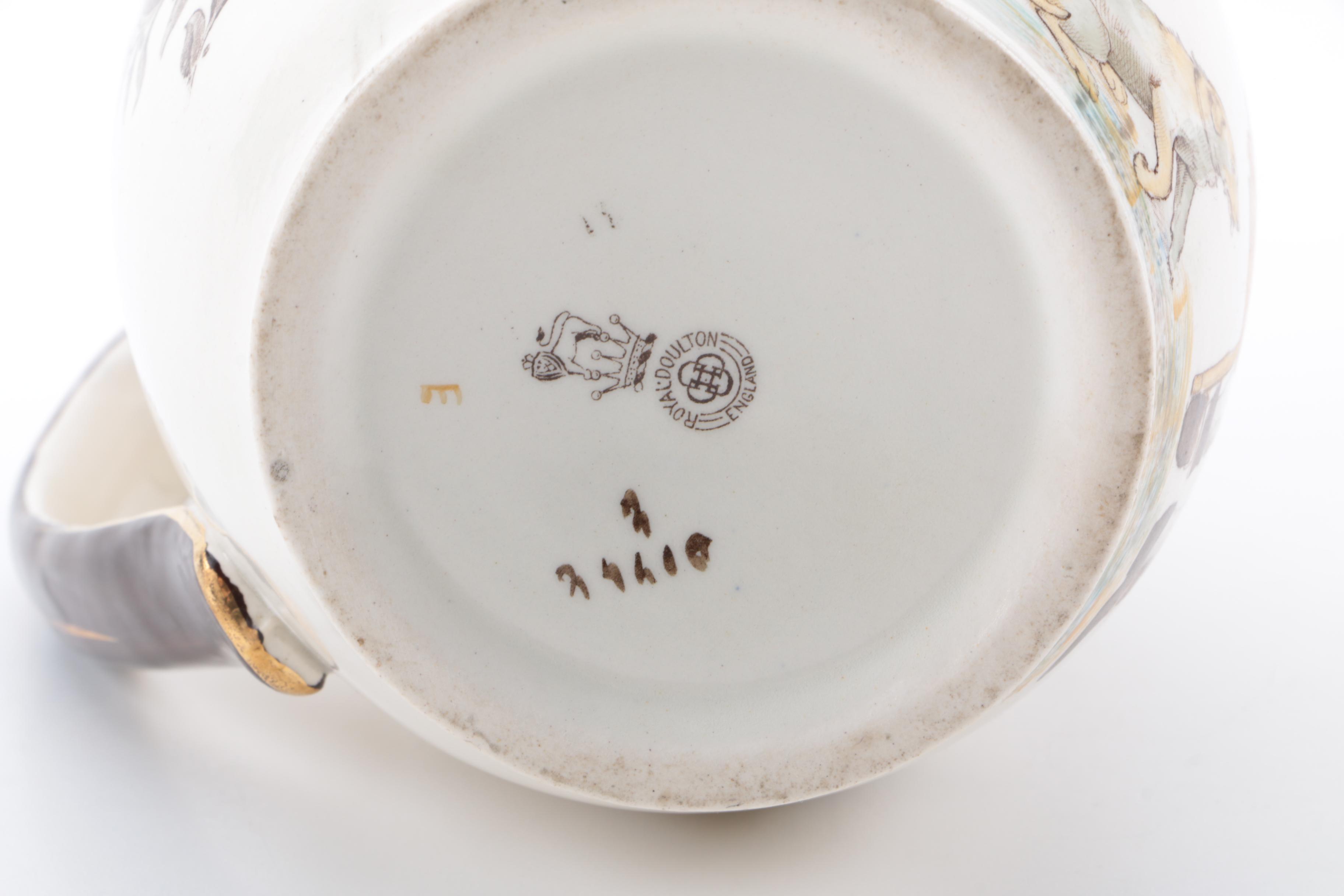 Vintage Royal Doulton Porcelain Proverb Pitcher