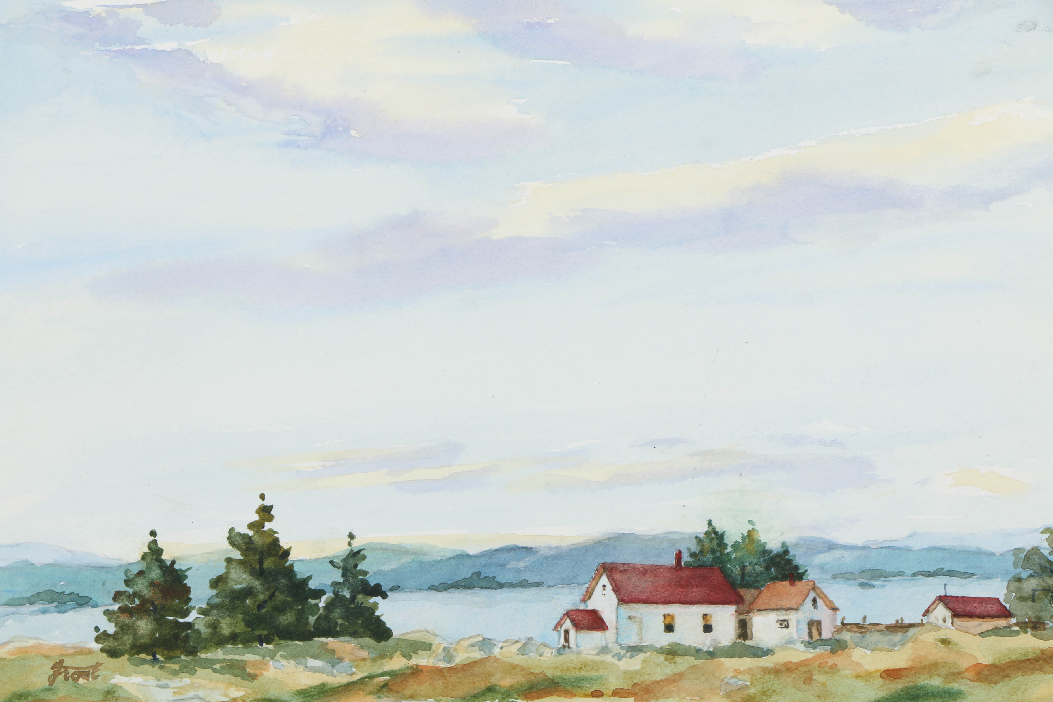 Collection of E. L. Frost Watercolor Paintings on Paper