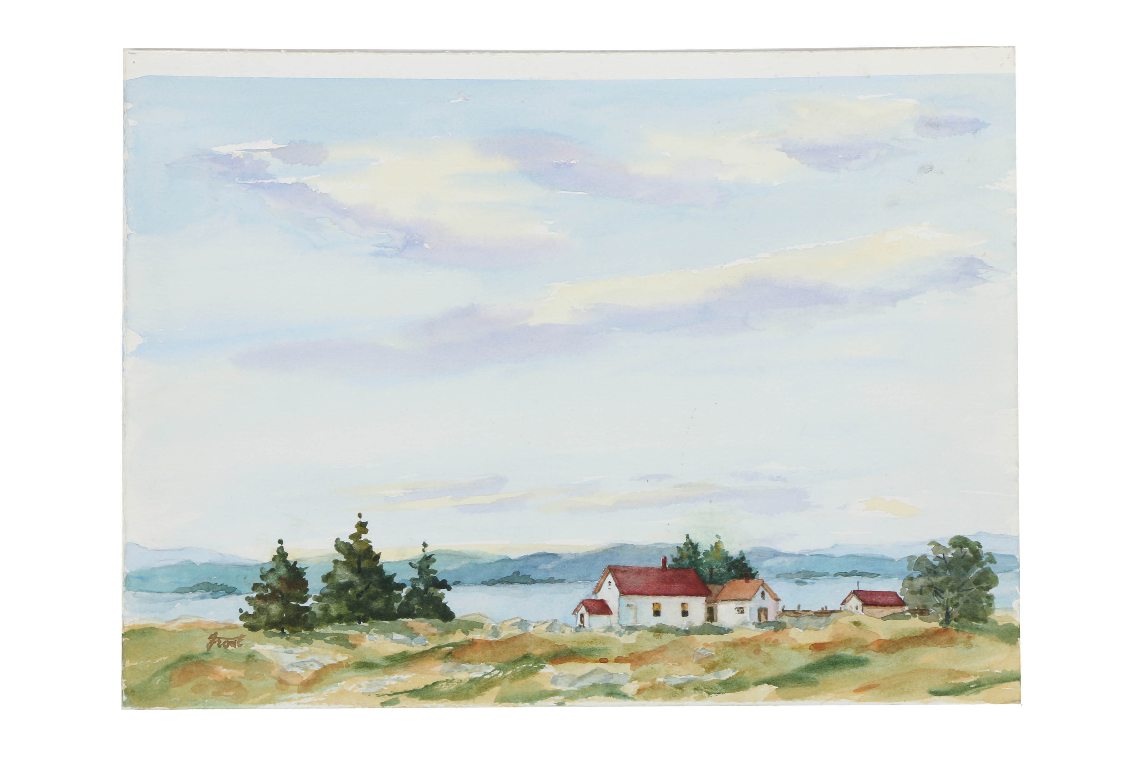 Collection of E. L. Frost Watercolor Paintings on Paper