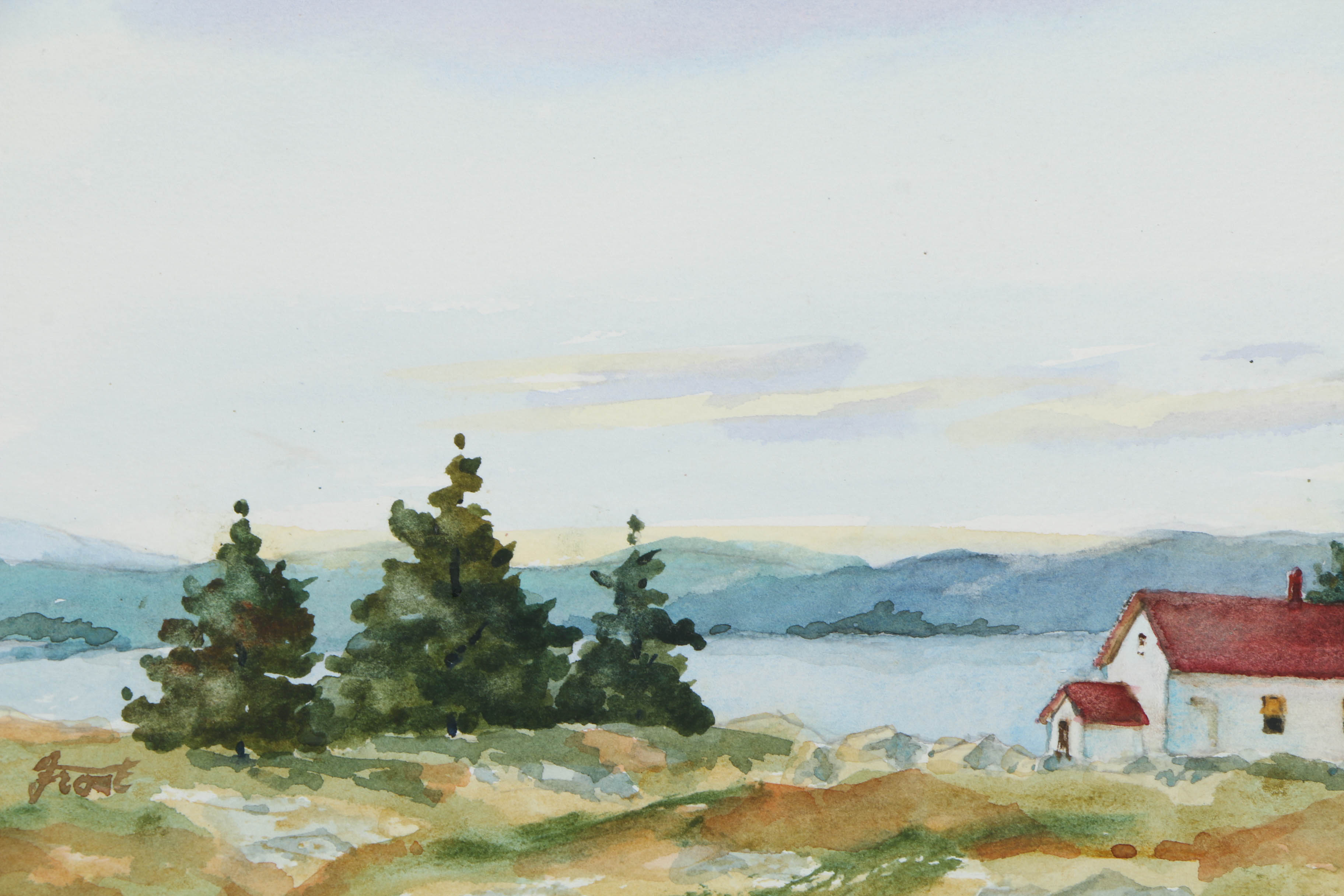 Collection of E. L. Frost Watercolor Paintings on Paper
