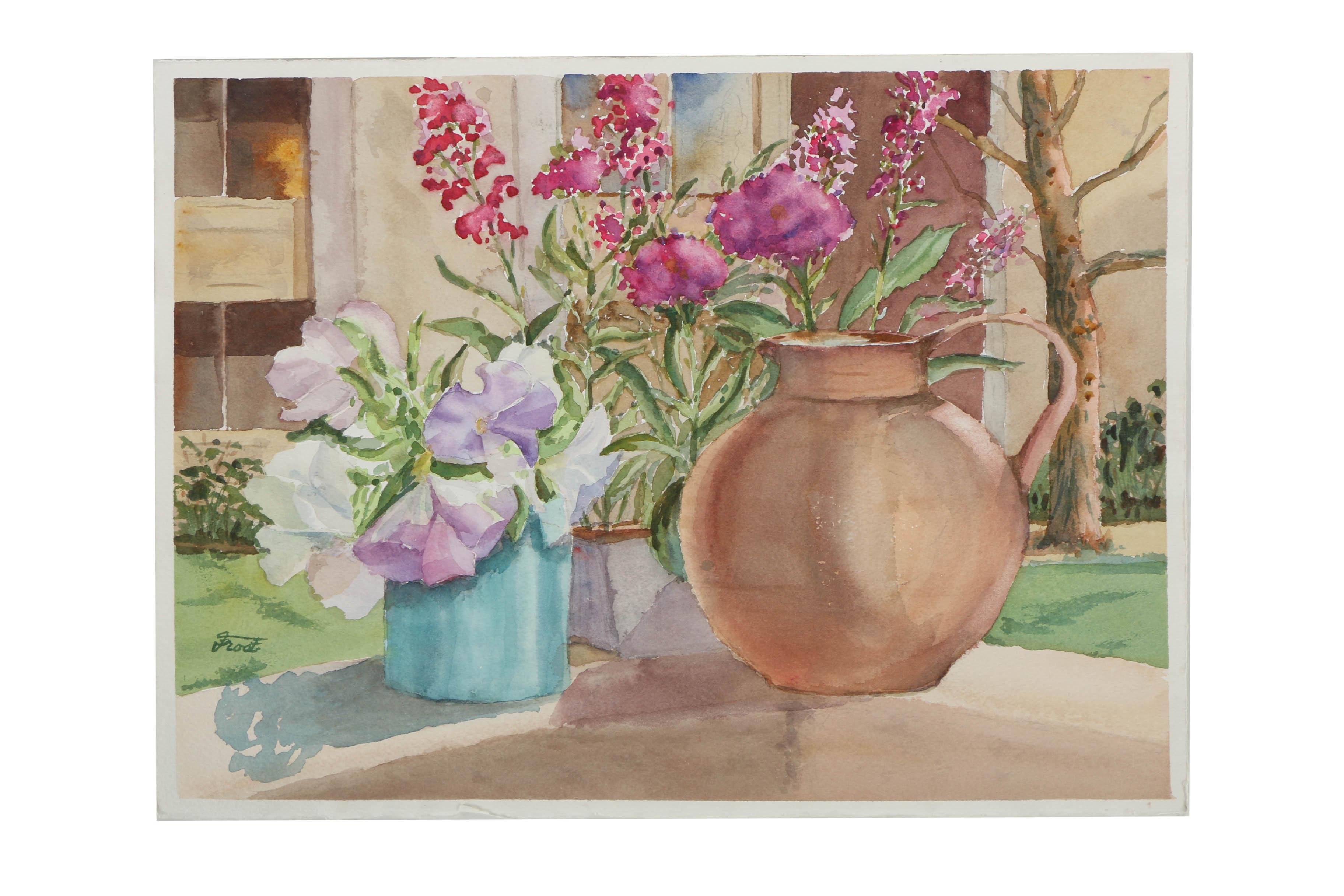 Collection of E. L. Frost Watercolor Paintings on Paper