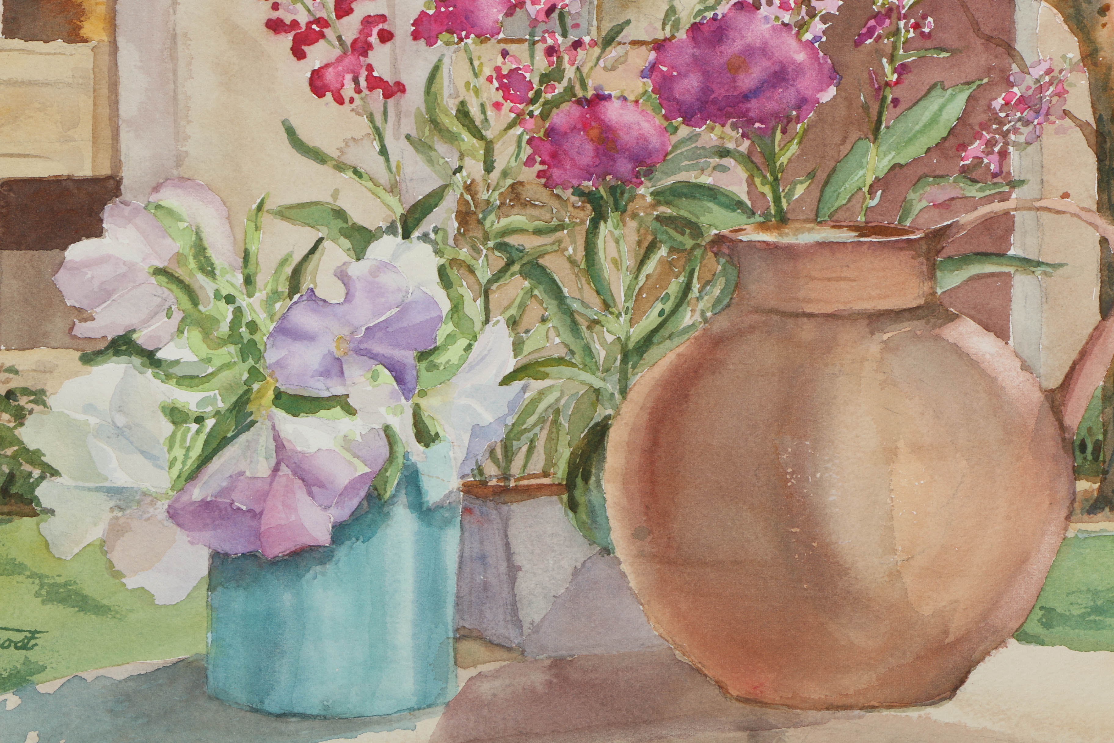 Collection of E. L. Frost Watercolor Paintings on Paper