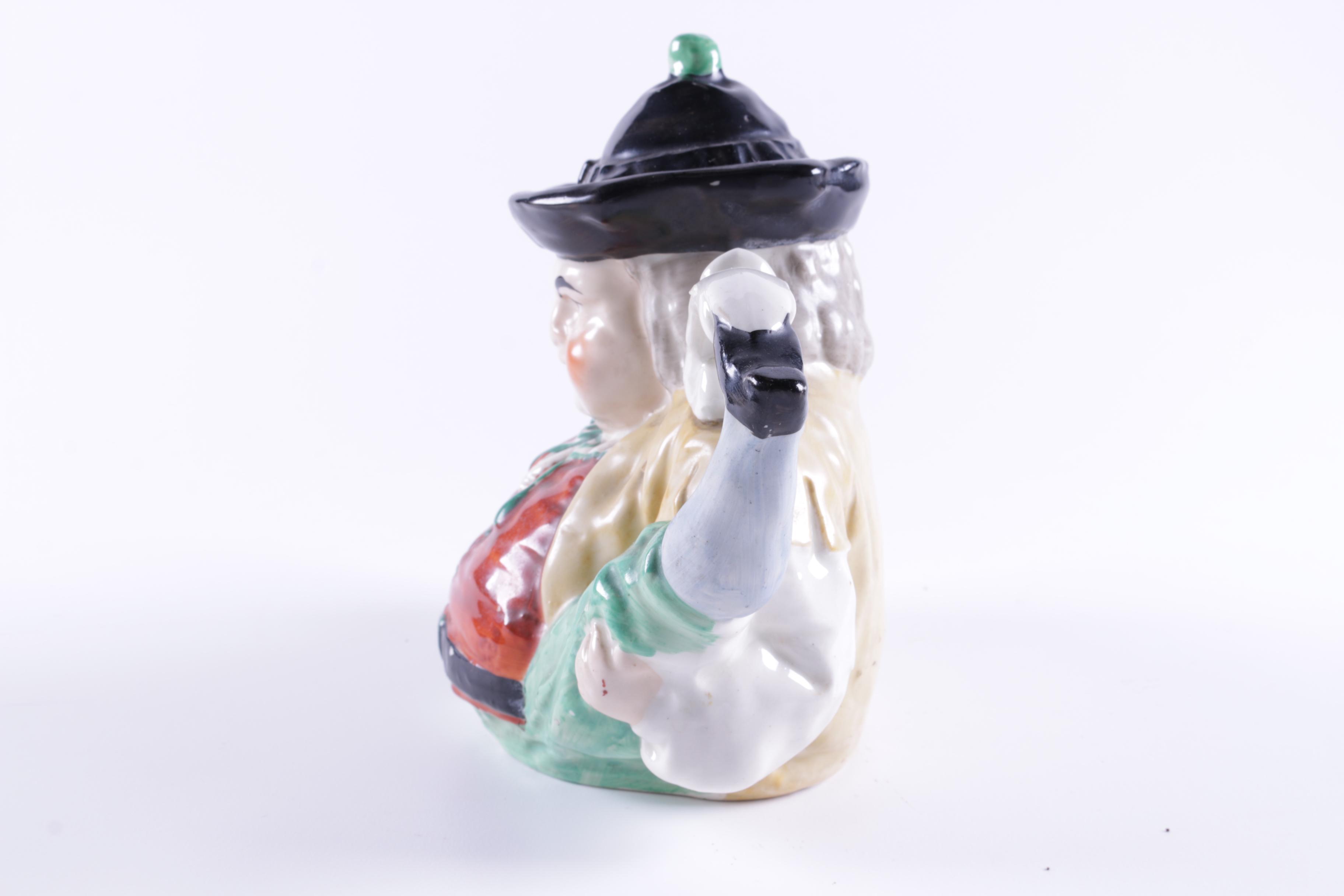 Vintage Staffordshire Pottery Toby "Peg Leg" Style Teapot