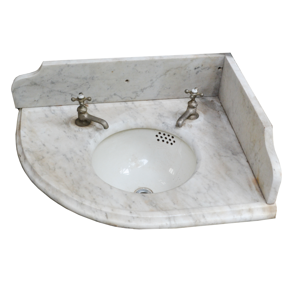 Marble Vanity Top with Porcelain Sink