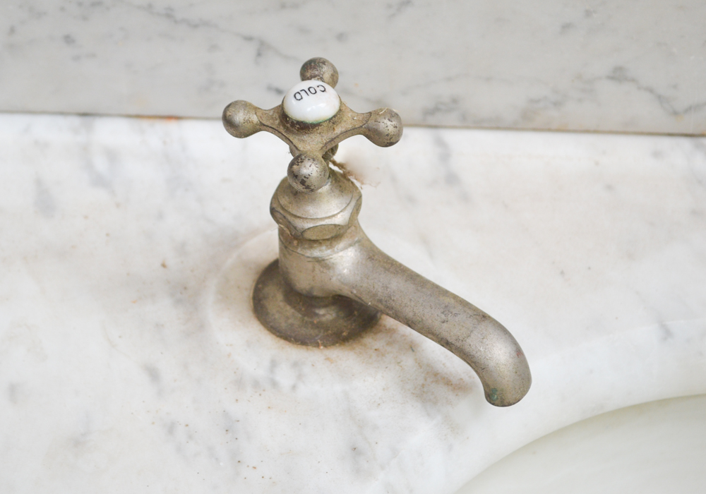 Marble Vanity Top with Porcelain Sink