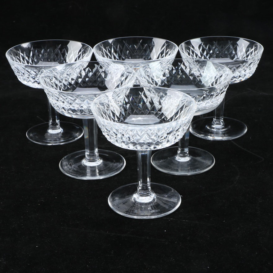 Waterford Crystal "Alana" Champagne glasses.