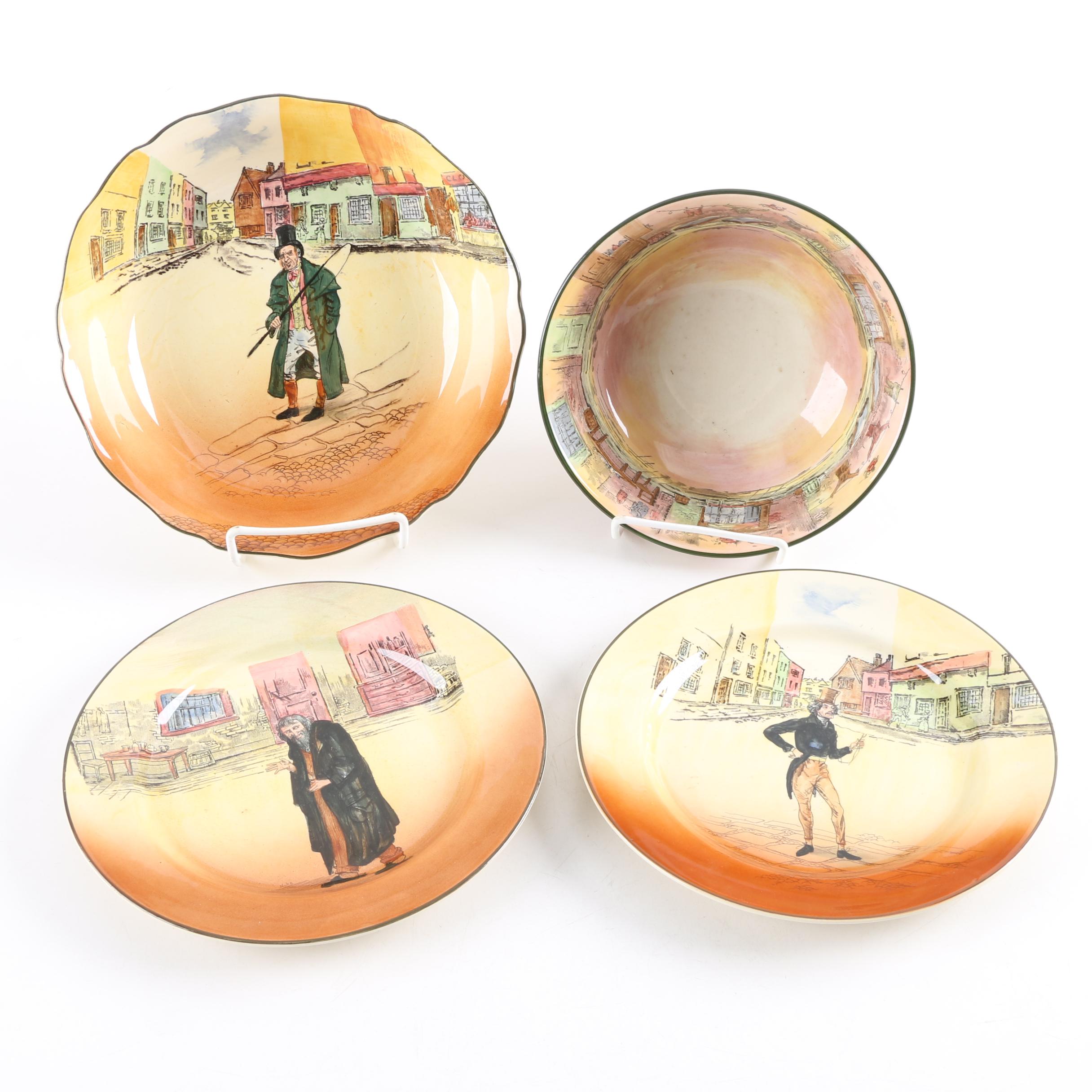 Royal Doulton " Dickens-Ware" Plates and Bowls