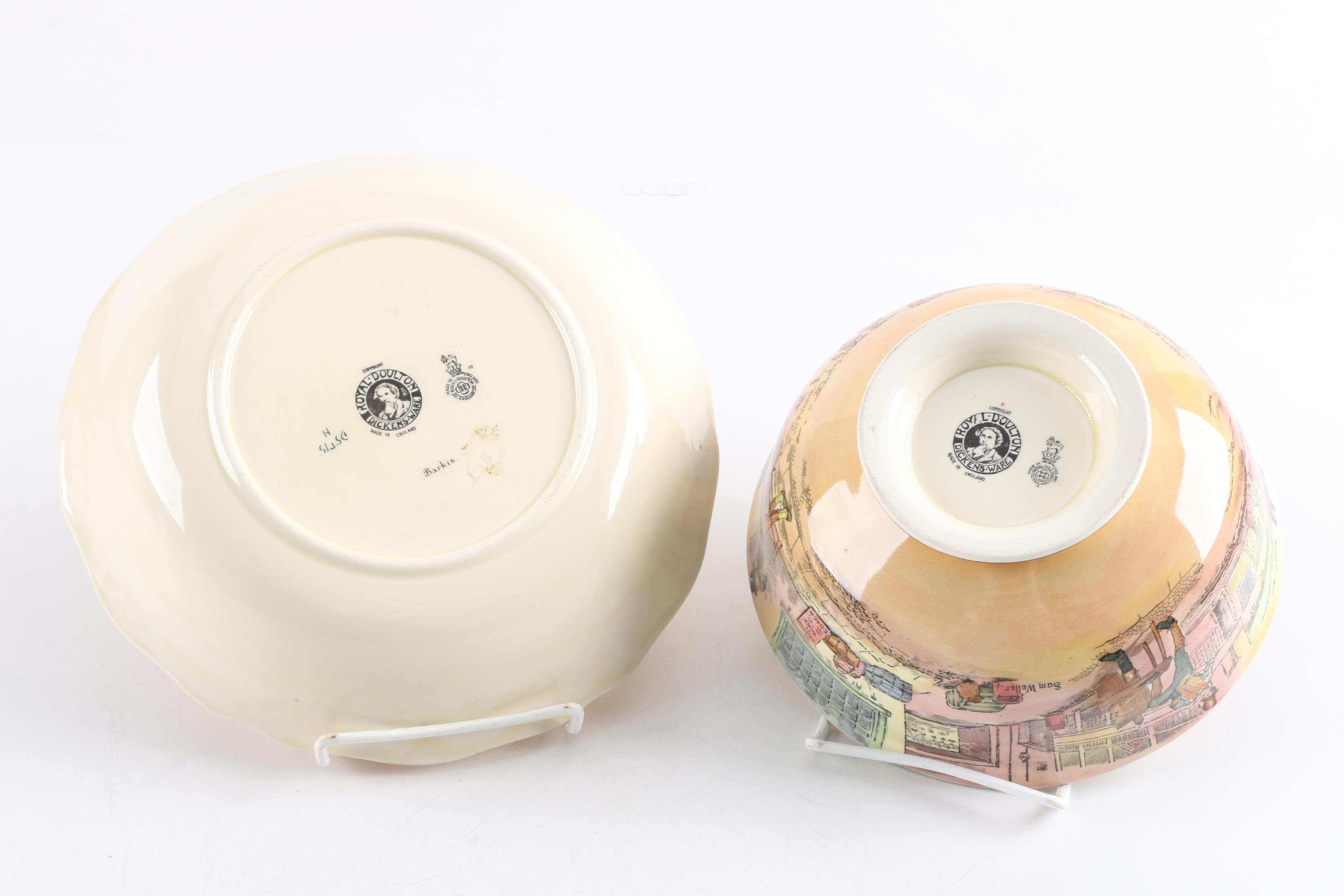 Royal Doulton " Dickens-Ware" Plates and Bowls