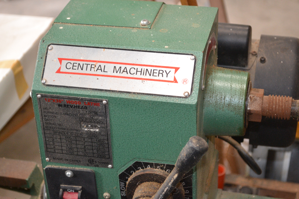 Central Machinery 12"X36" Wood Lathe