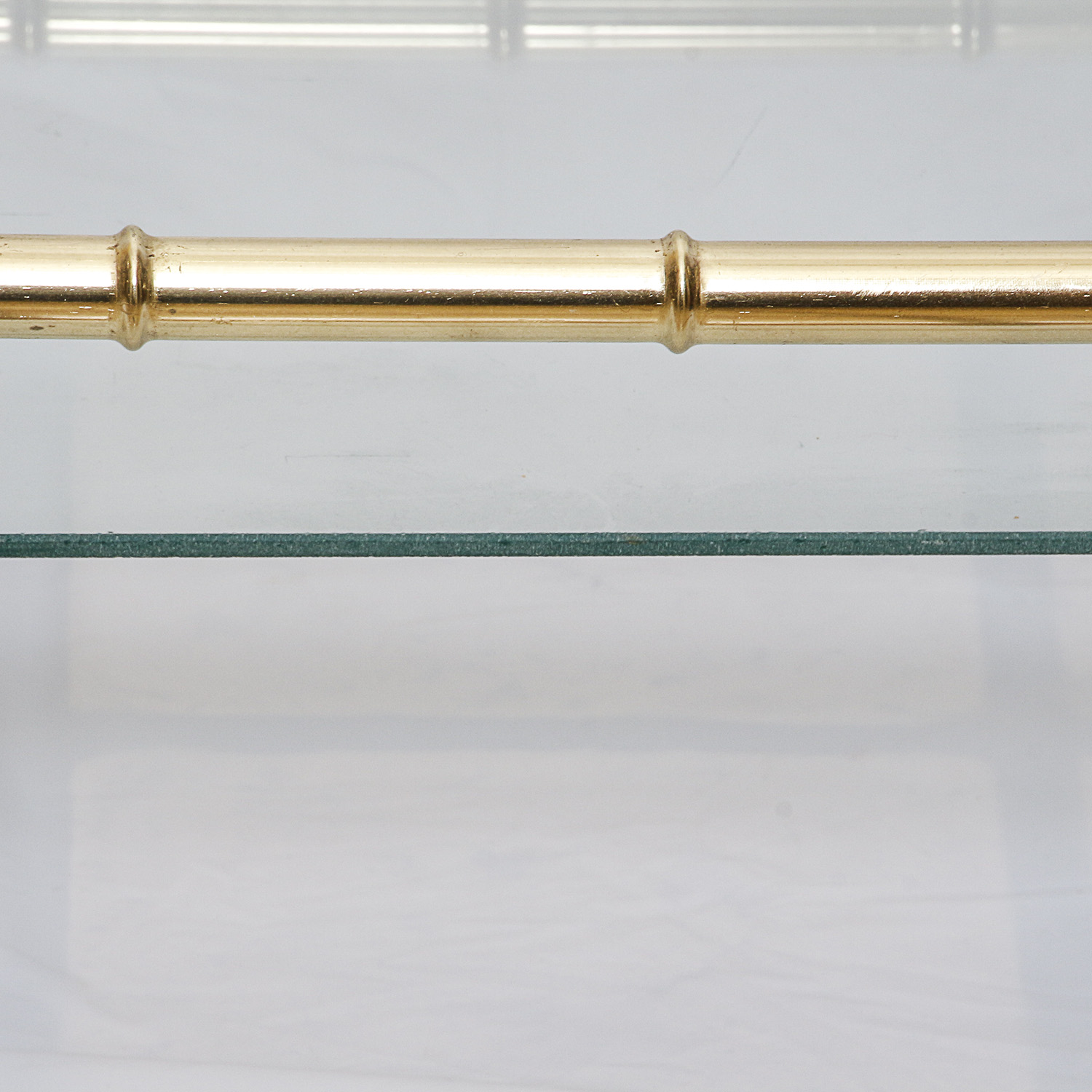 Brass Bamboo Style Bar Cart