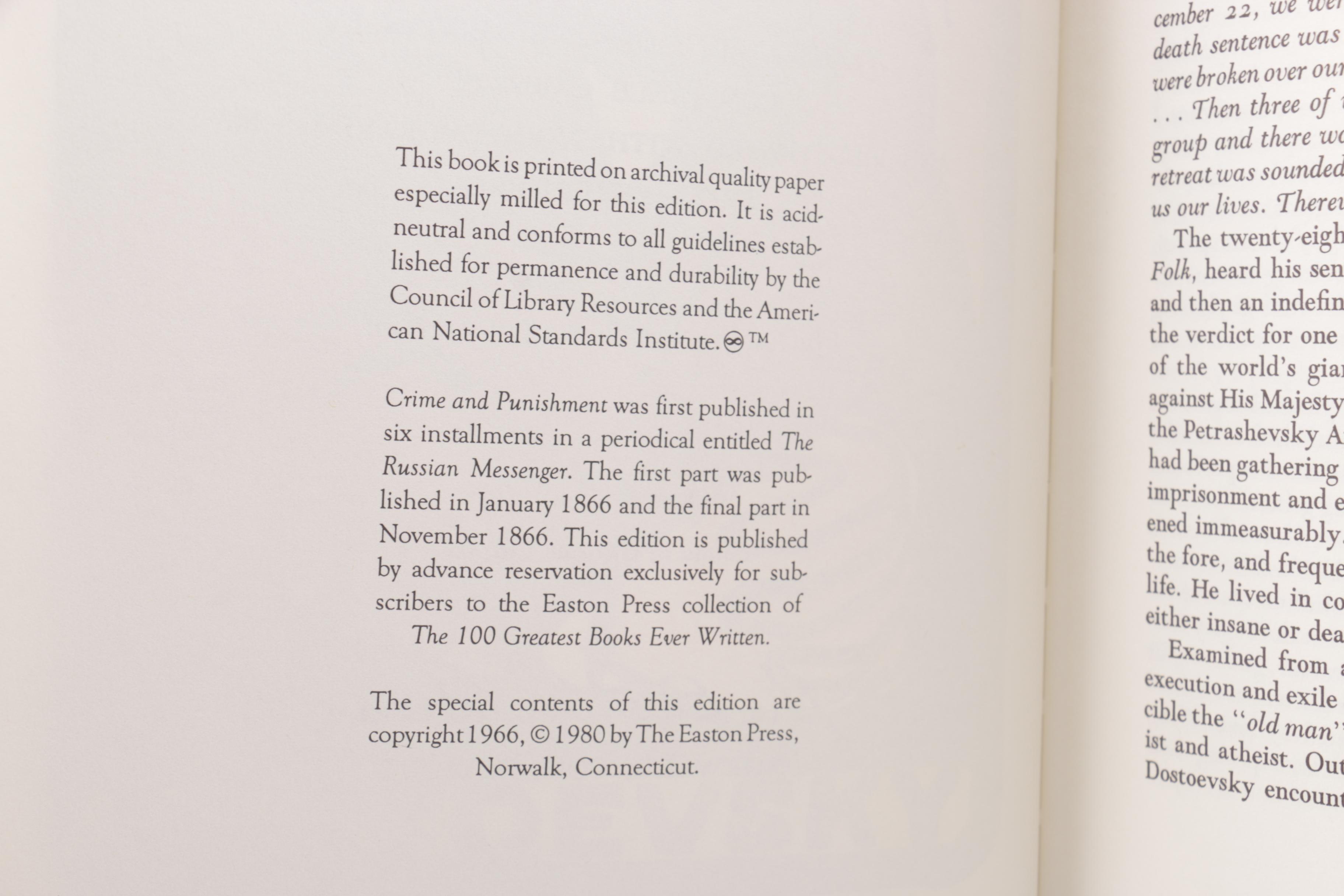 Easton Press Edition Novels from the "100 Greatest Books Ever Written" Series