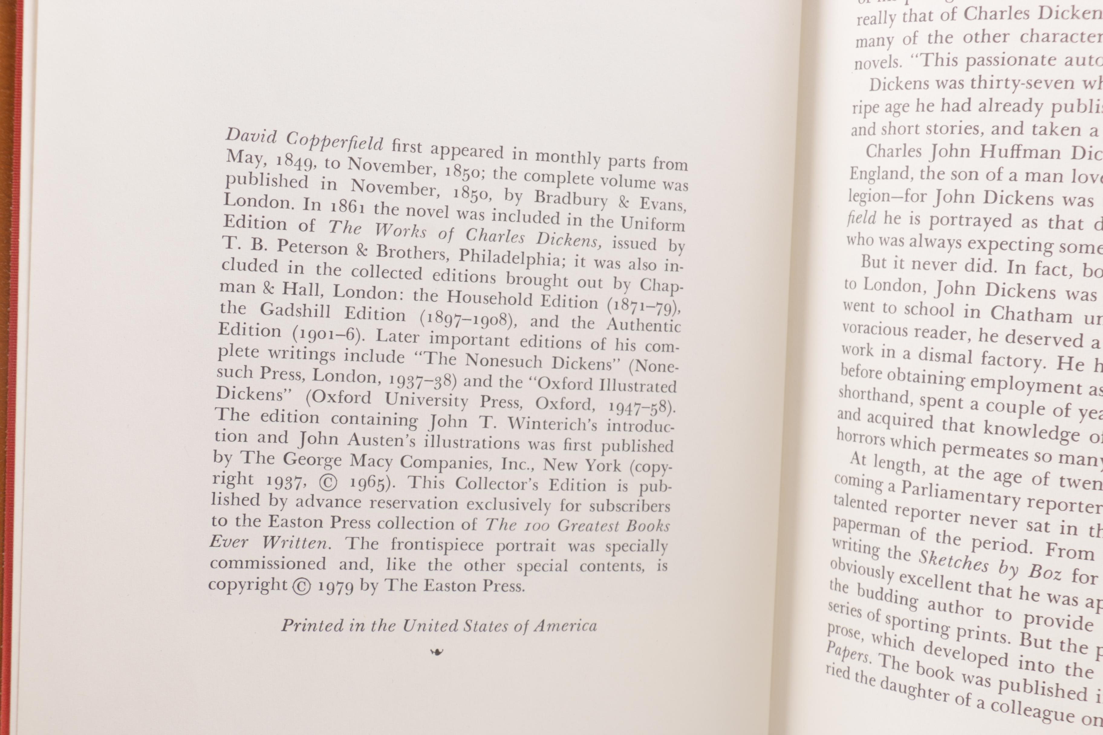 Easton Press Edition Novels from the "100 Greatest Books Ever Written" Series