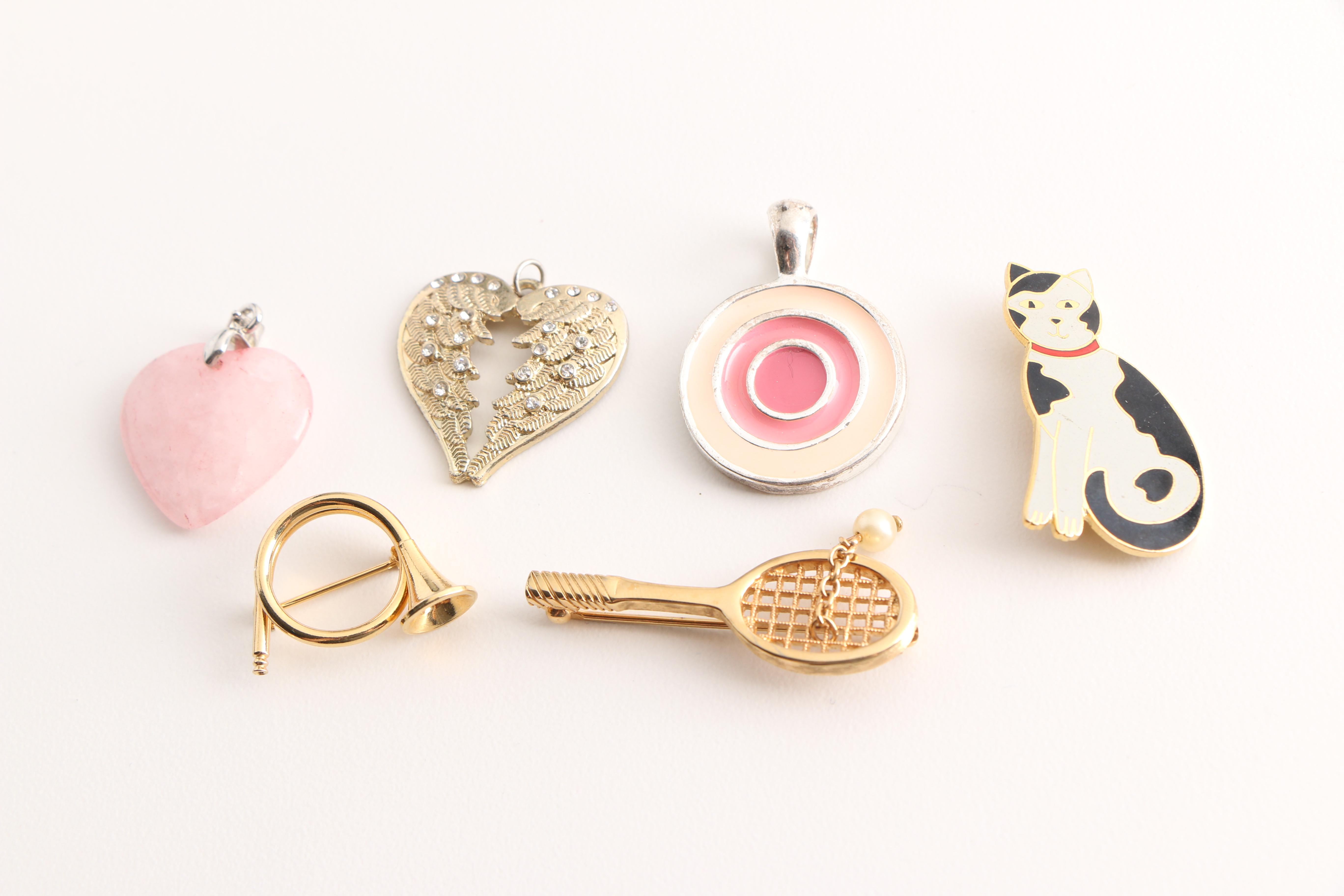 Assorted Costume Jewelry Including Chinese Lacquer and Red Jasper