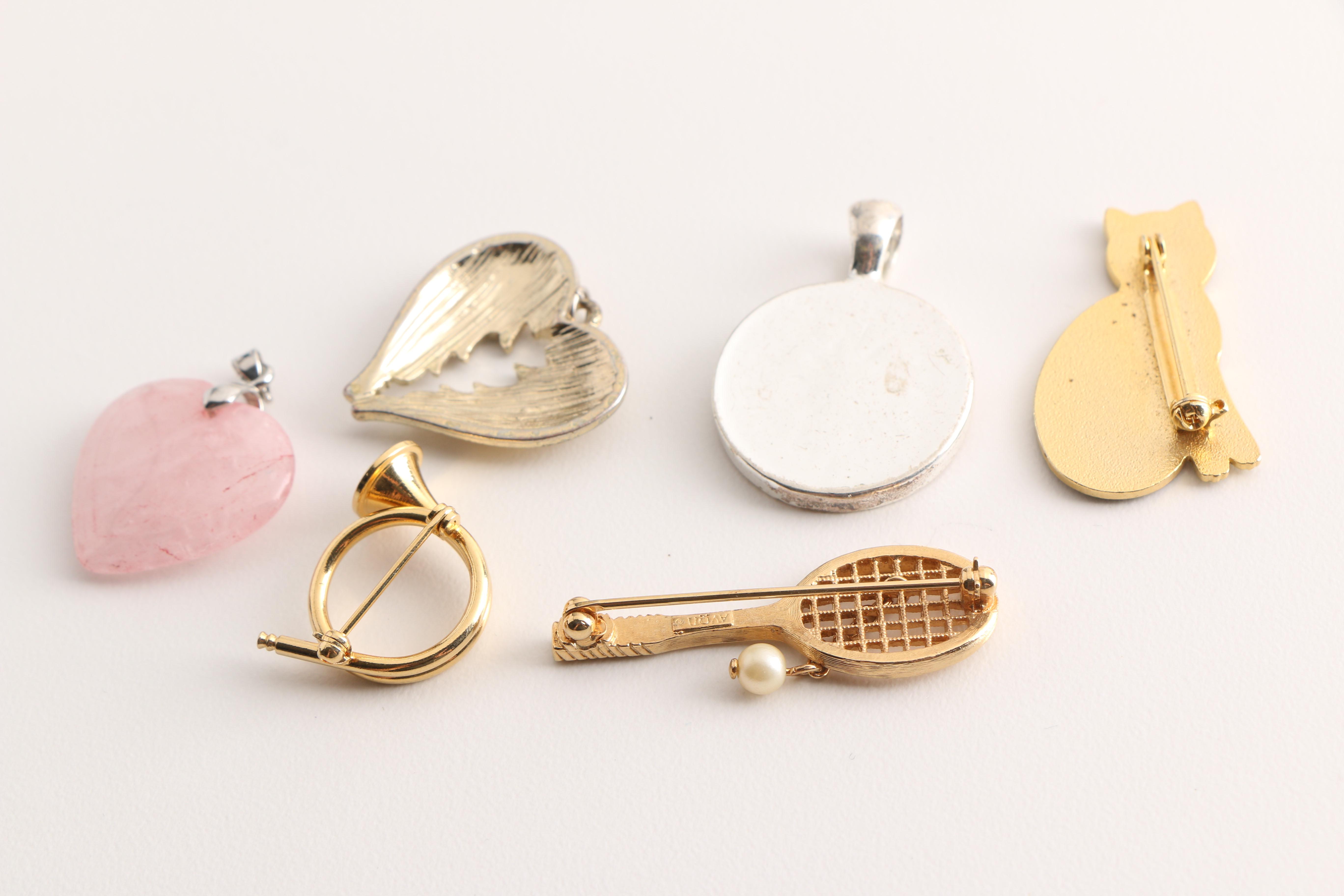 Assorted Costume Jewelry Including Chinese Lacquer and Red Jasper