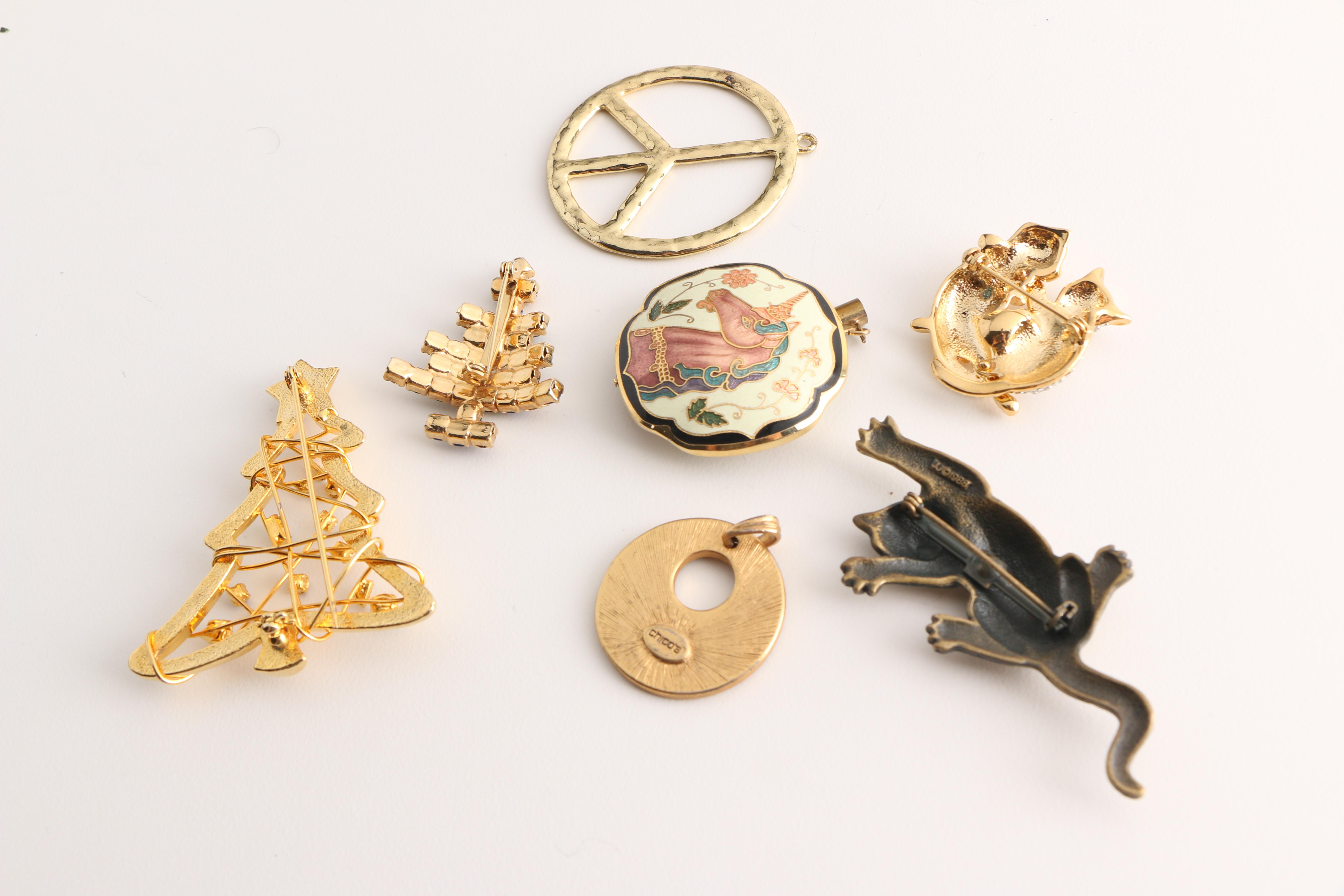 Assorted Costume Jewelry Including Chinese Lacquer and Red Jasper