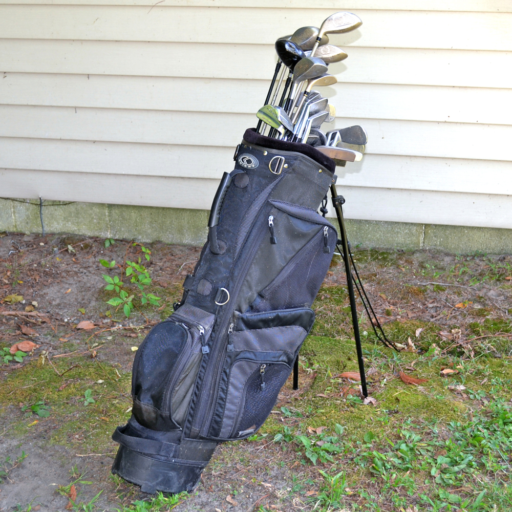 Knight Golf Bag with Assorted Clubs
