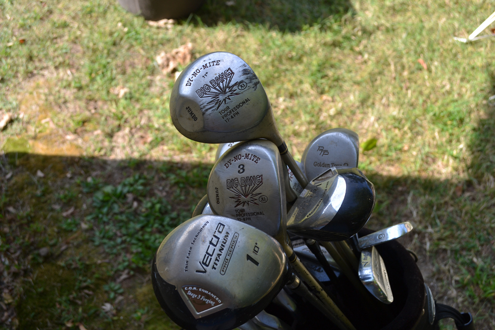 Knight Golf Bag with Assorted Clubs