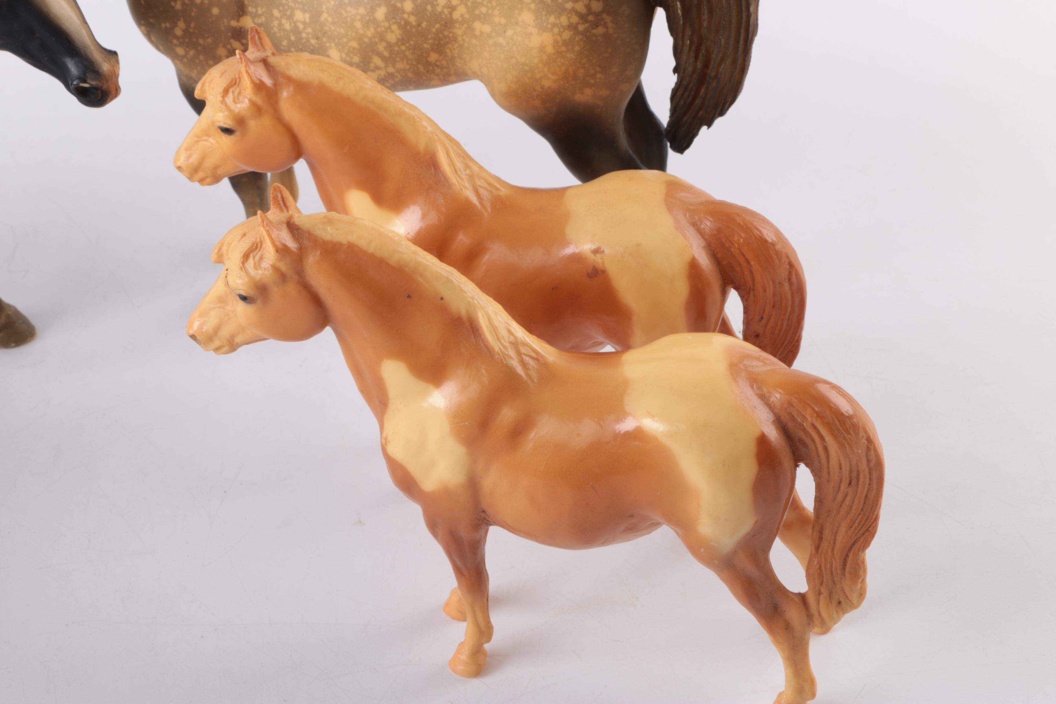 Collection of Plastic Toy Horses