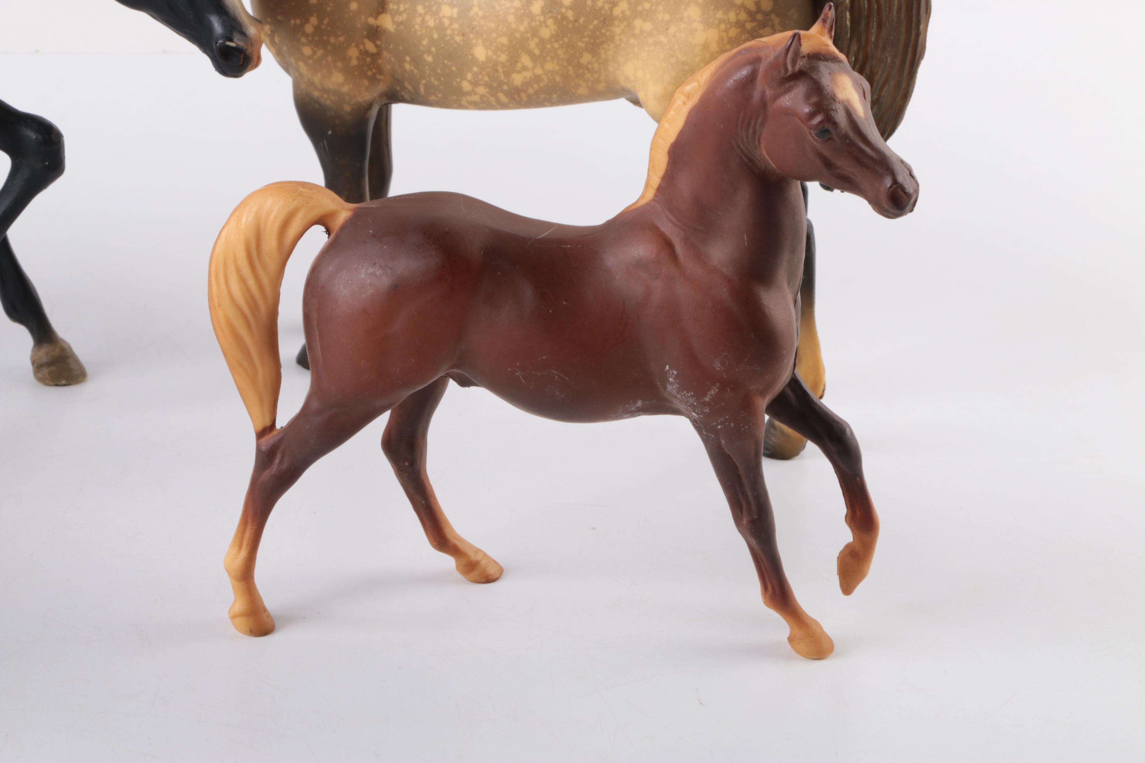 Collection of Plastic Toy Horses
