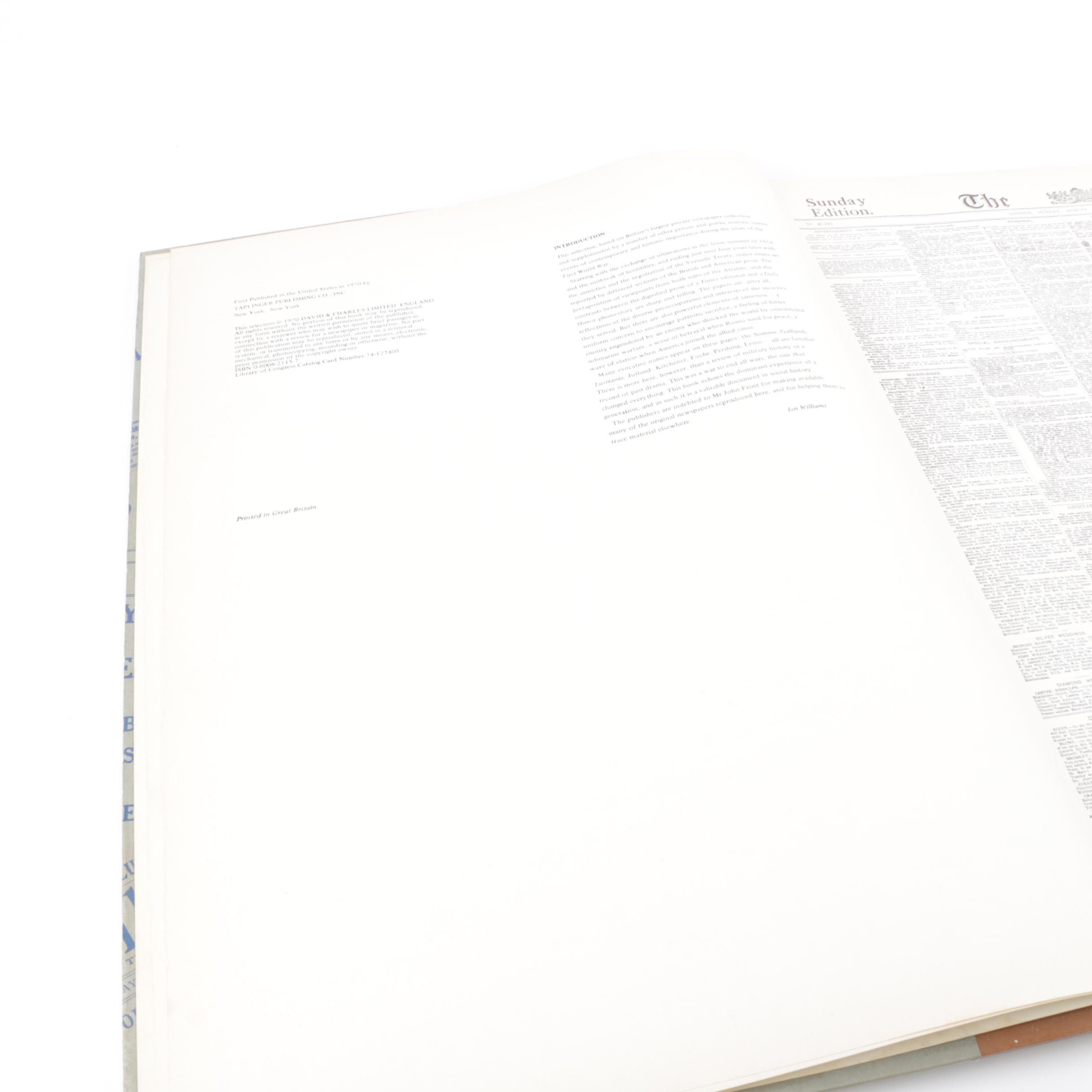 1970 "Dateline World War 1" Edited by Ian Williams