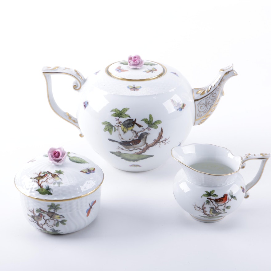 Herend "Rothschild Bird" Tea Set