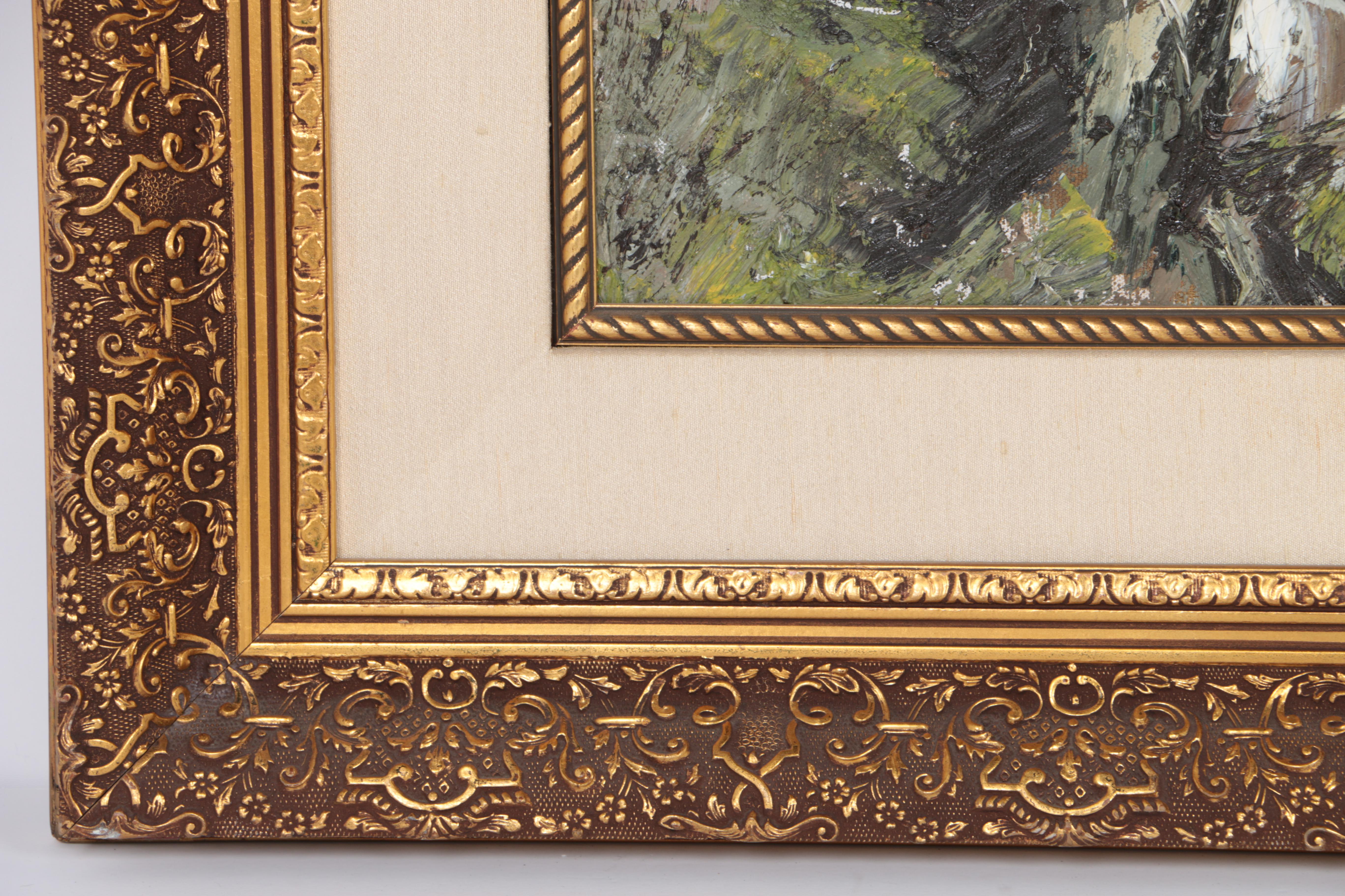 Istvan Porubszky Oil Painting on Canvas of Late Autumn Wilderness Landscape