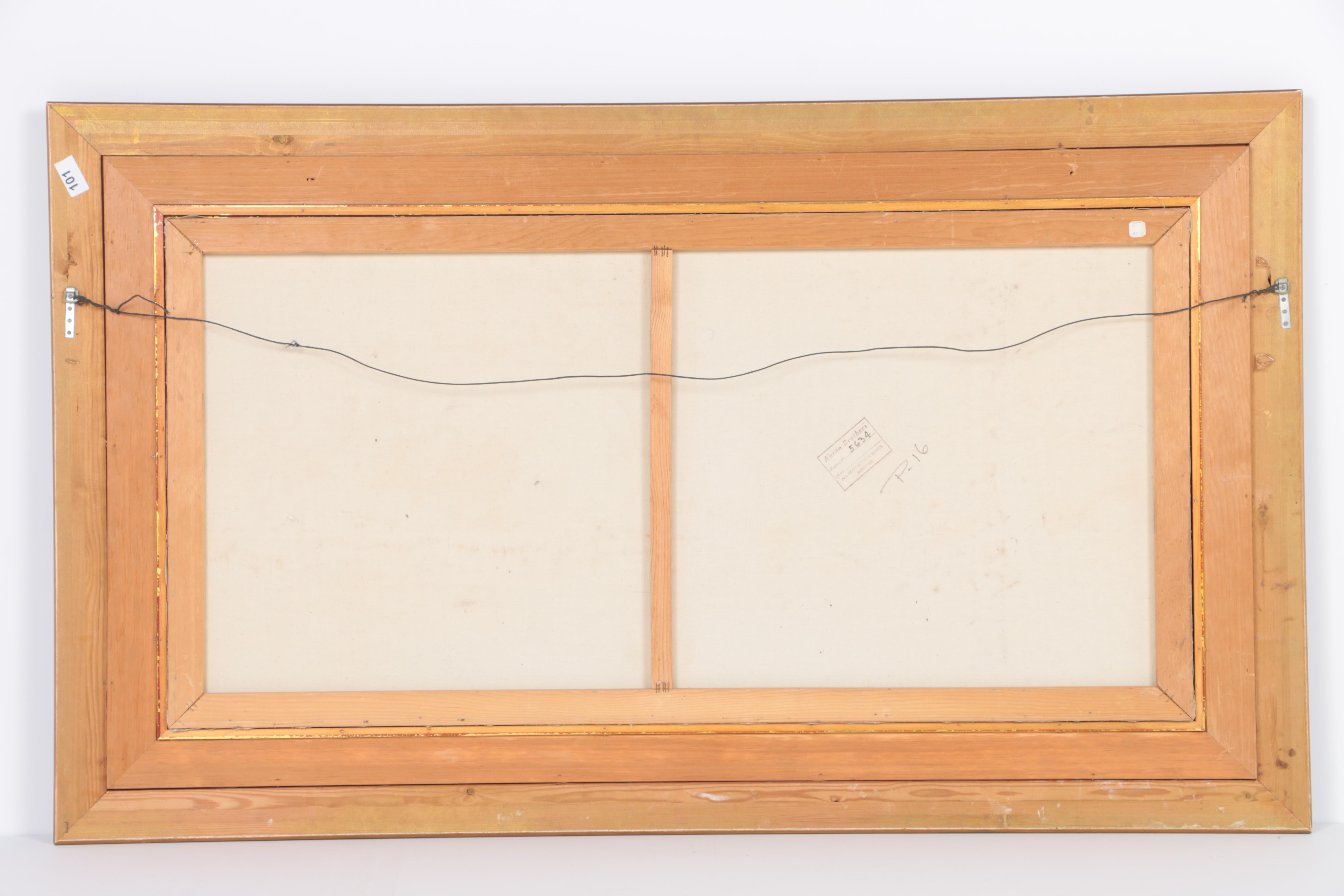 Istvan Porubszky Oil Painting on Canvas of Late Autumn Wilderness Landscape