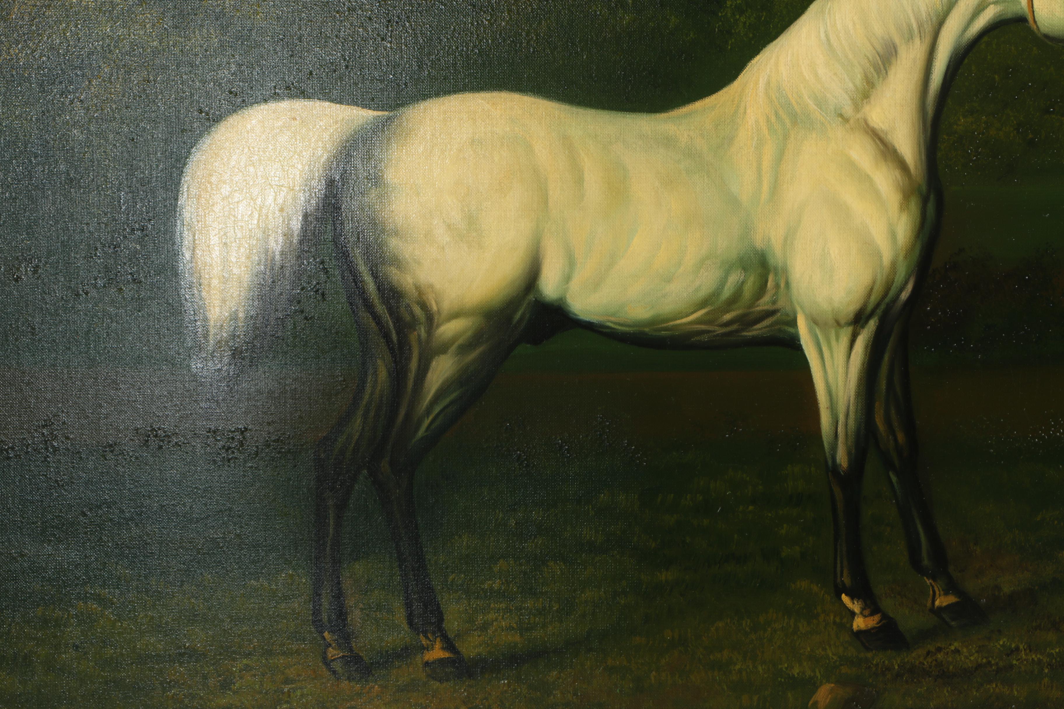 Oil Painting After George Stubbs' "Gimcrack"