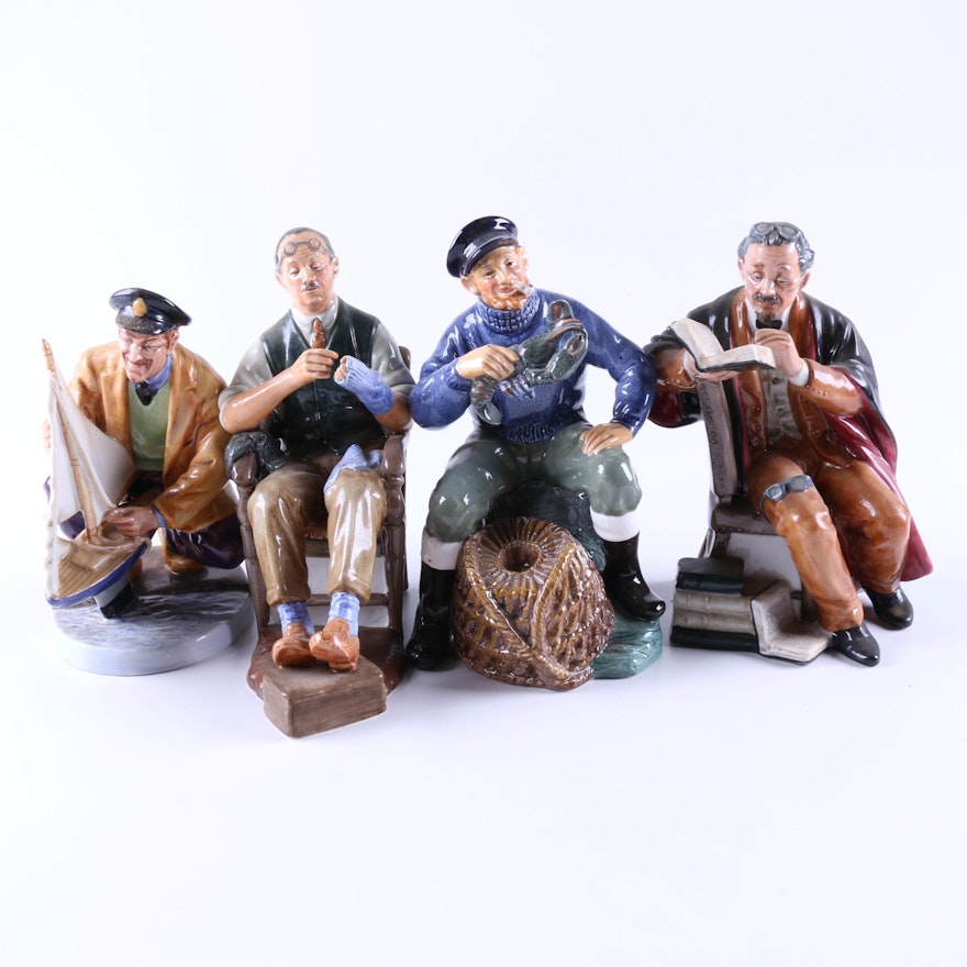 Royal Doulton Male Figurines including "Lobster Man"