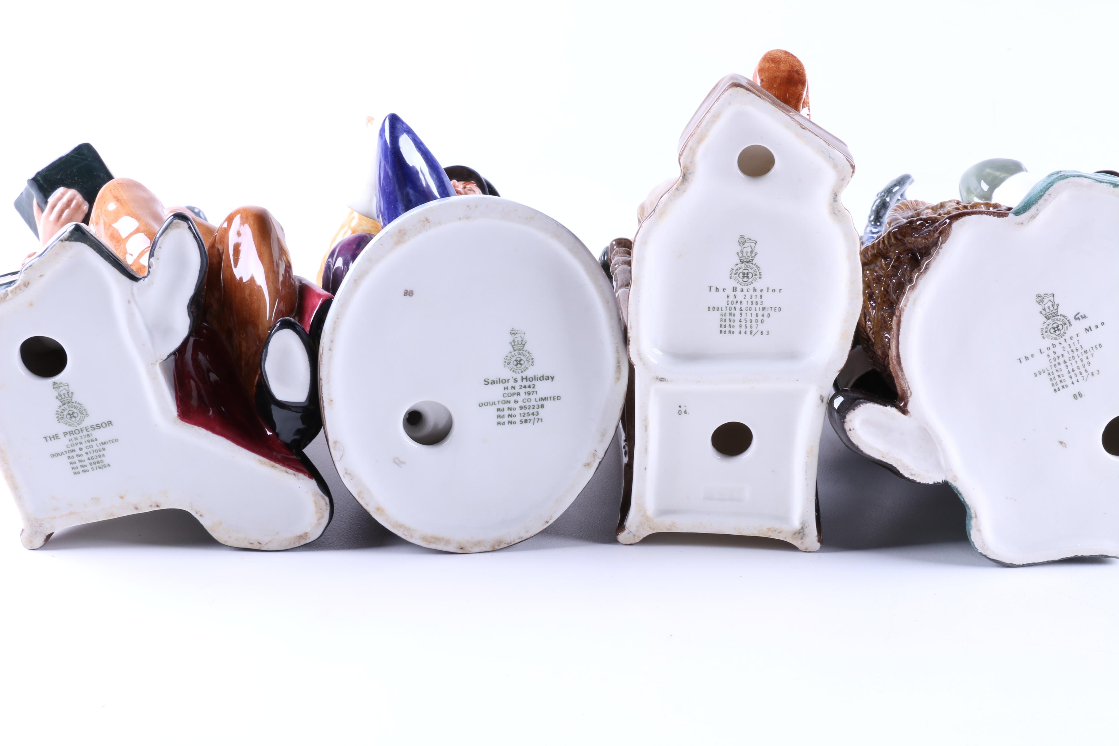 Royal Doulton Male Figurines including "Lobster Man"