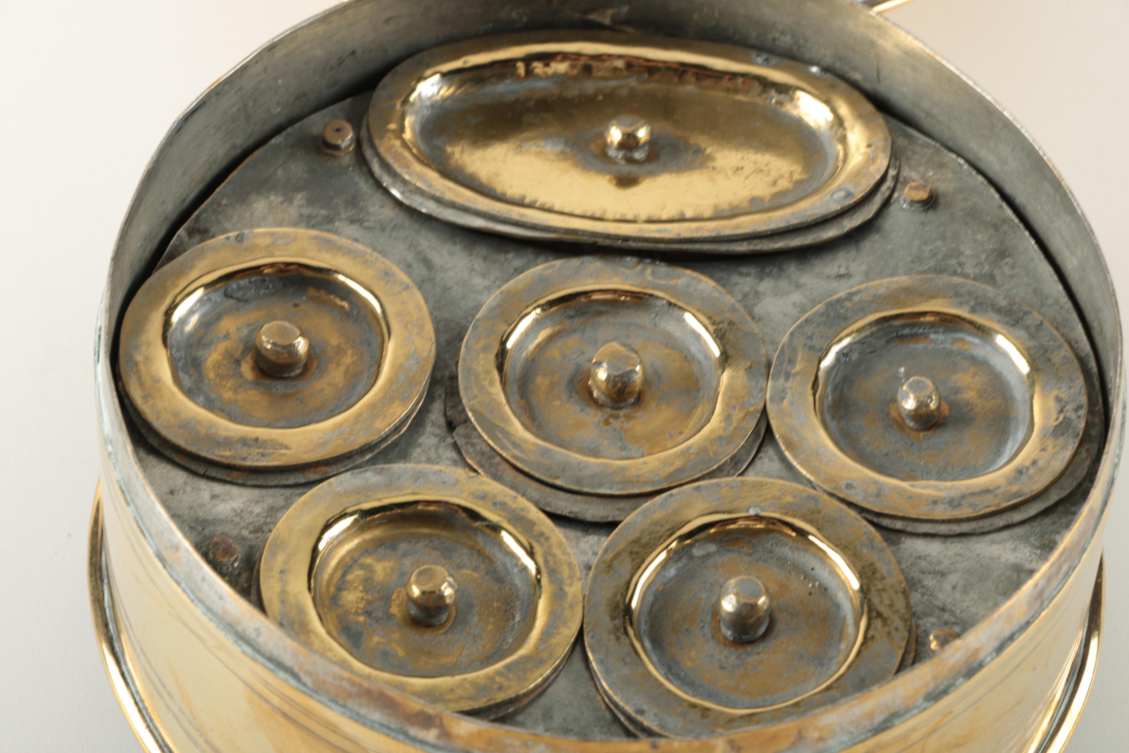 Antique Brass Tea Caddy