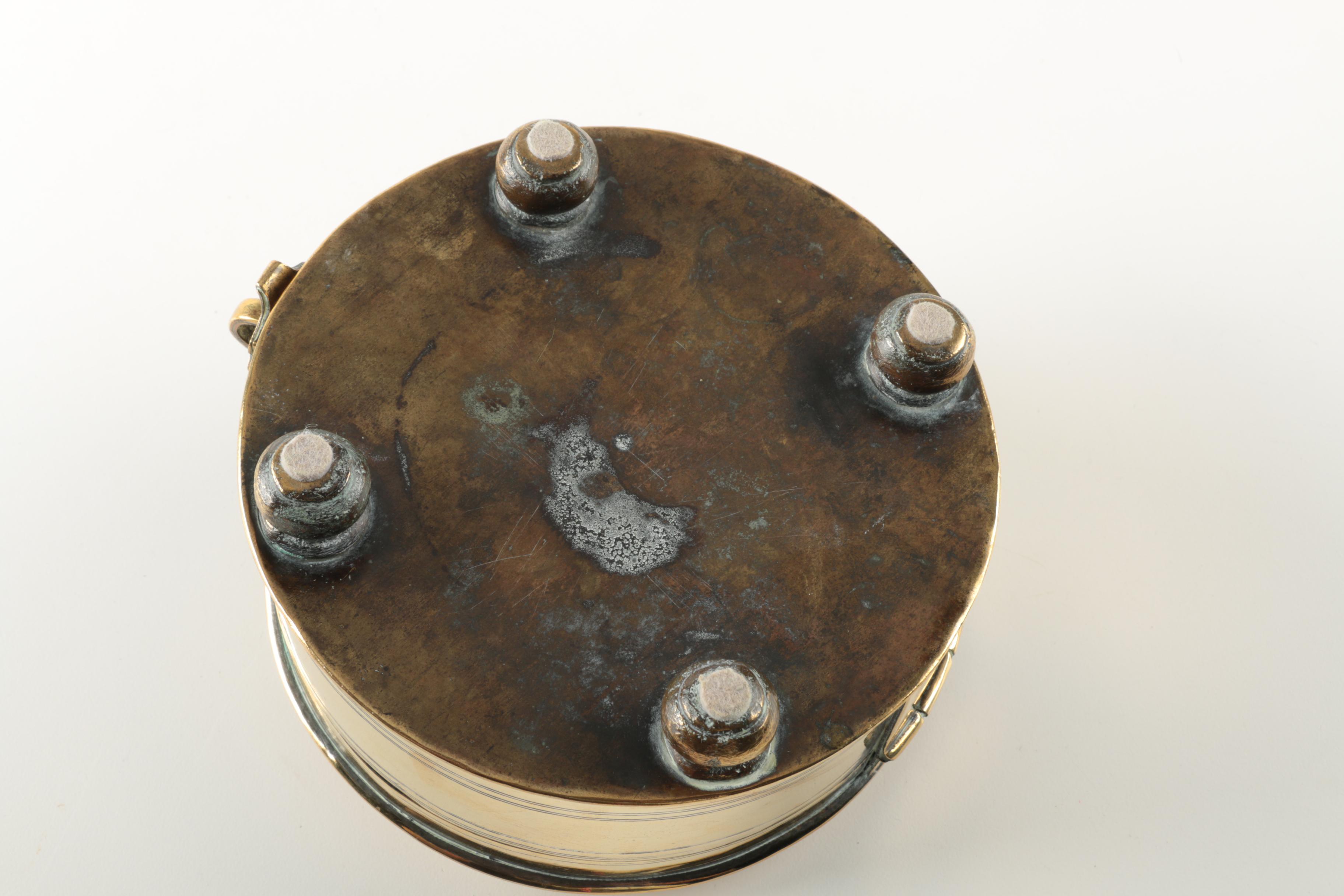 Antique Brass Tea Caddy