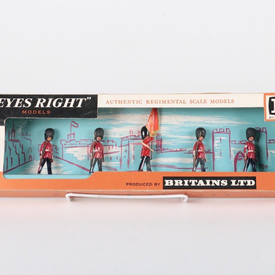 Scots Color Guard Figurines from "Eyes Right" Series by Britains