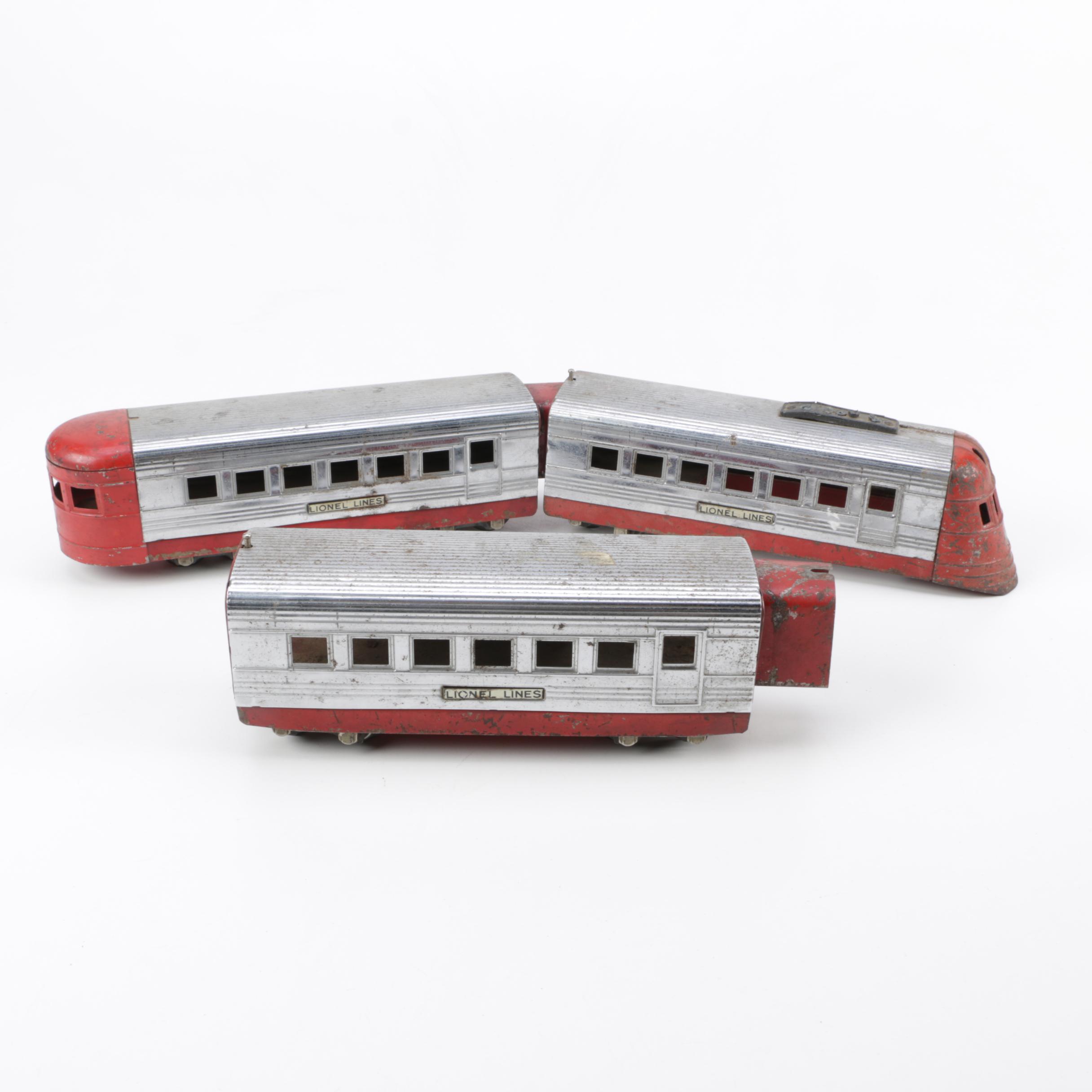 Lionel Junior Pre-War Streamliner Passenger Cars