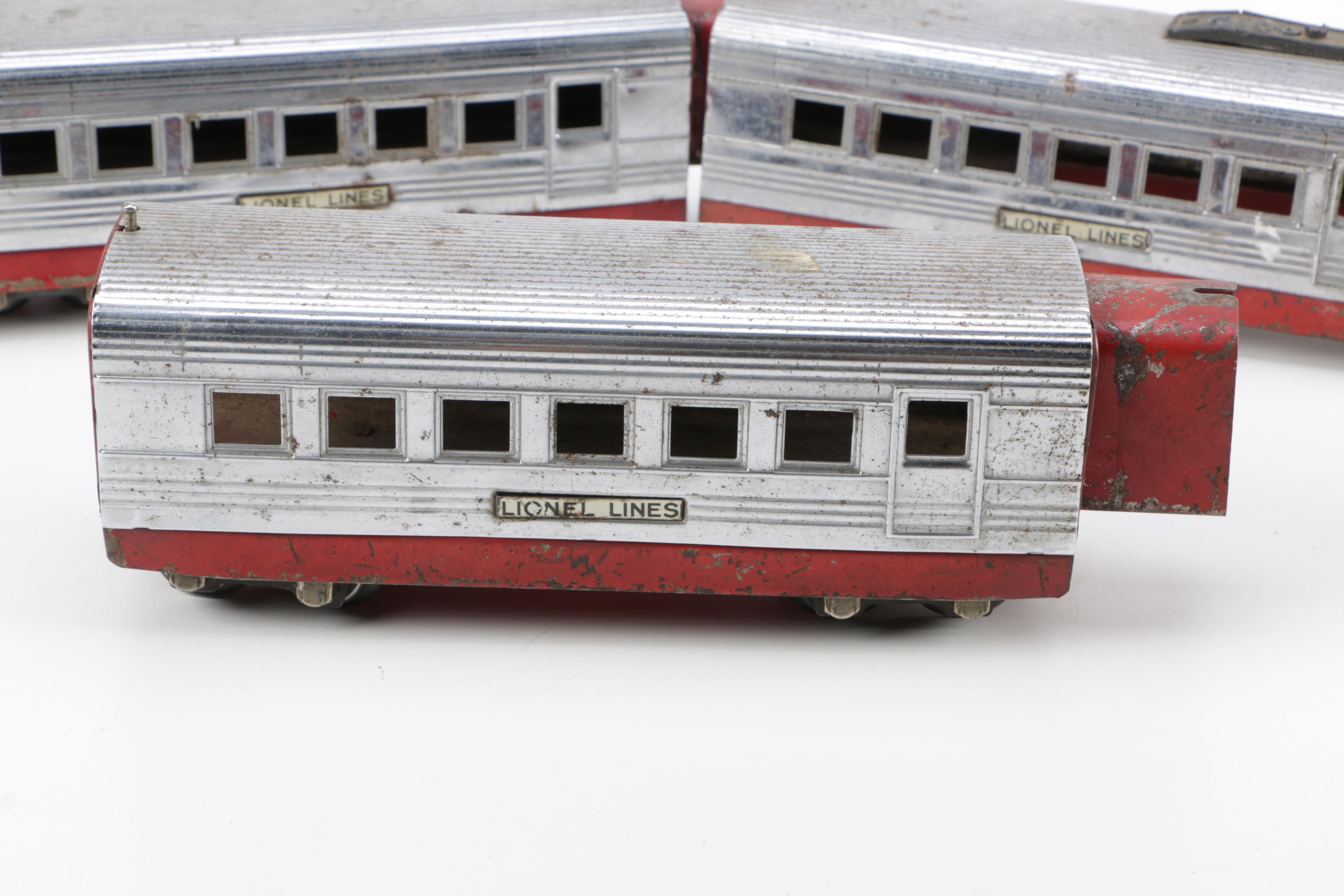 Lionel Junior Pre-War Streamliner Passenger Cars