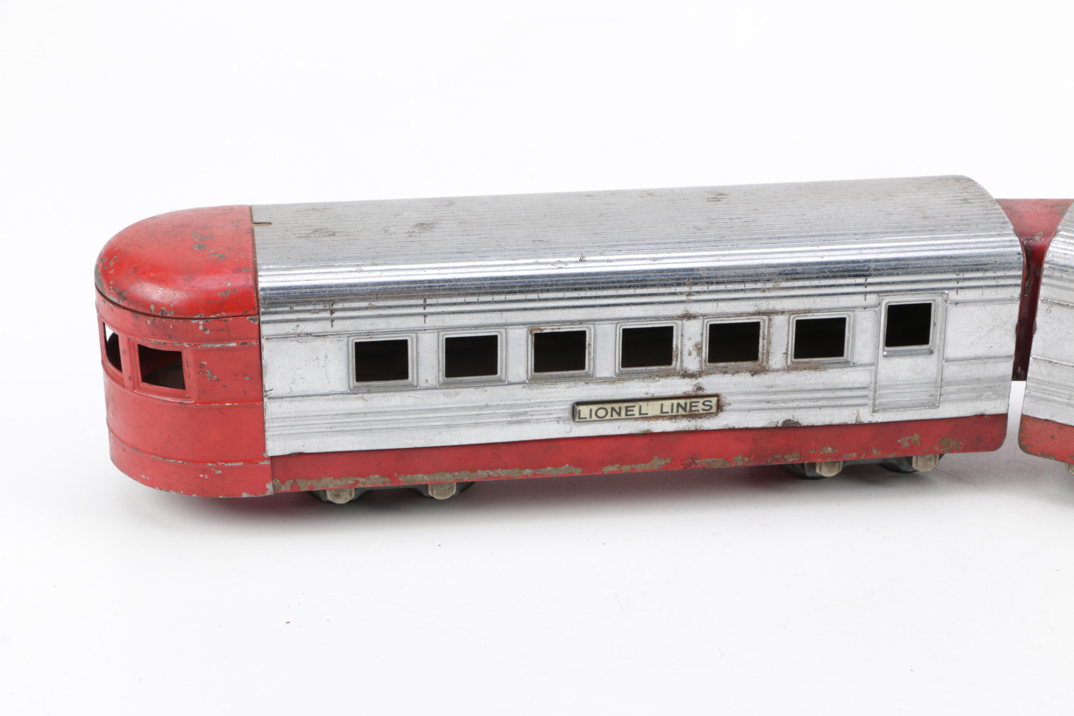 Lionel Junior Pre-War Streamliner Passenger Cars