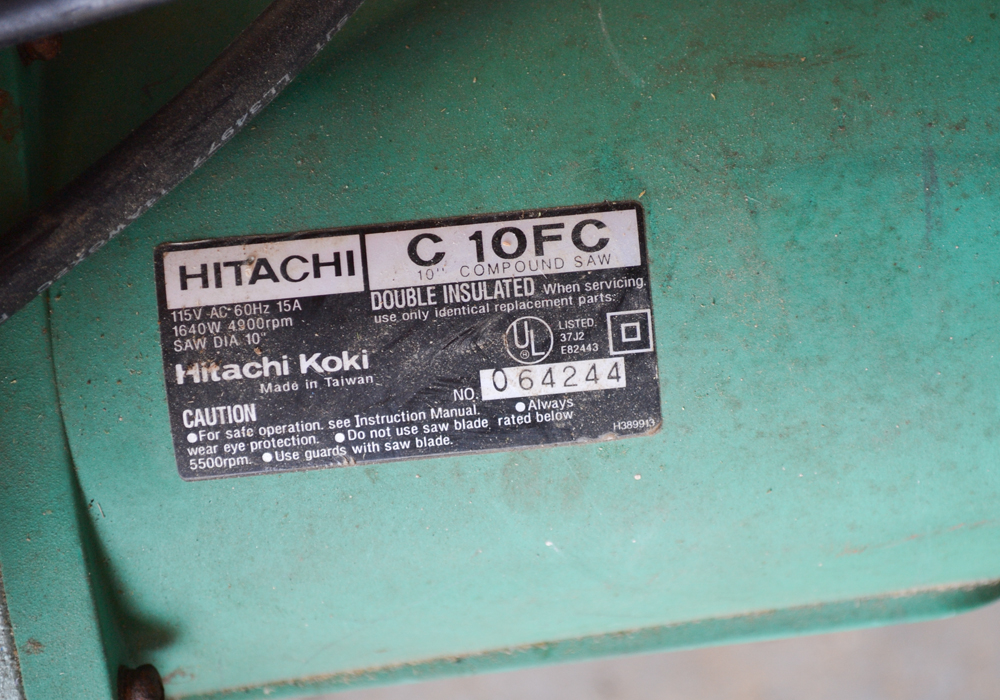 Vintage Hitachi C10FC 10" Compound Saw