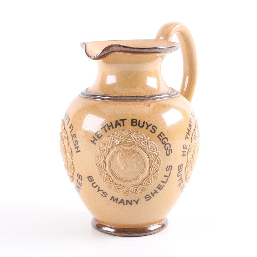 Royal Doulton Ale Pitcher with Motto