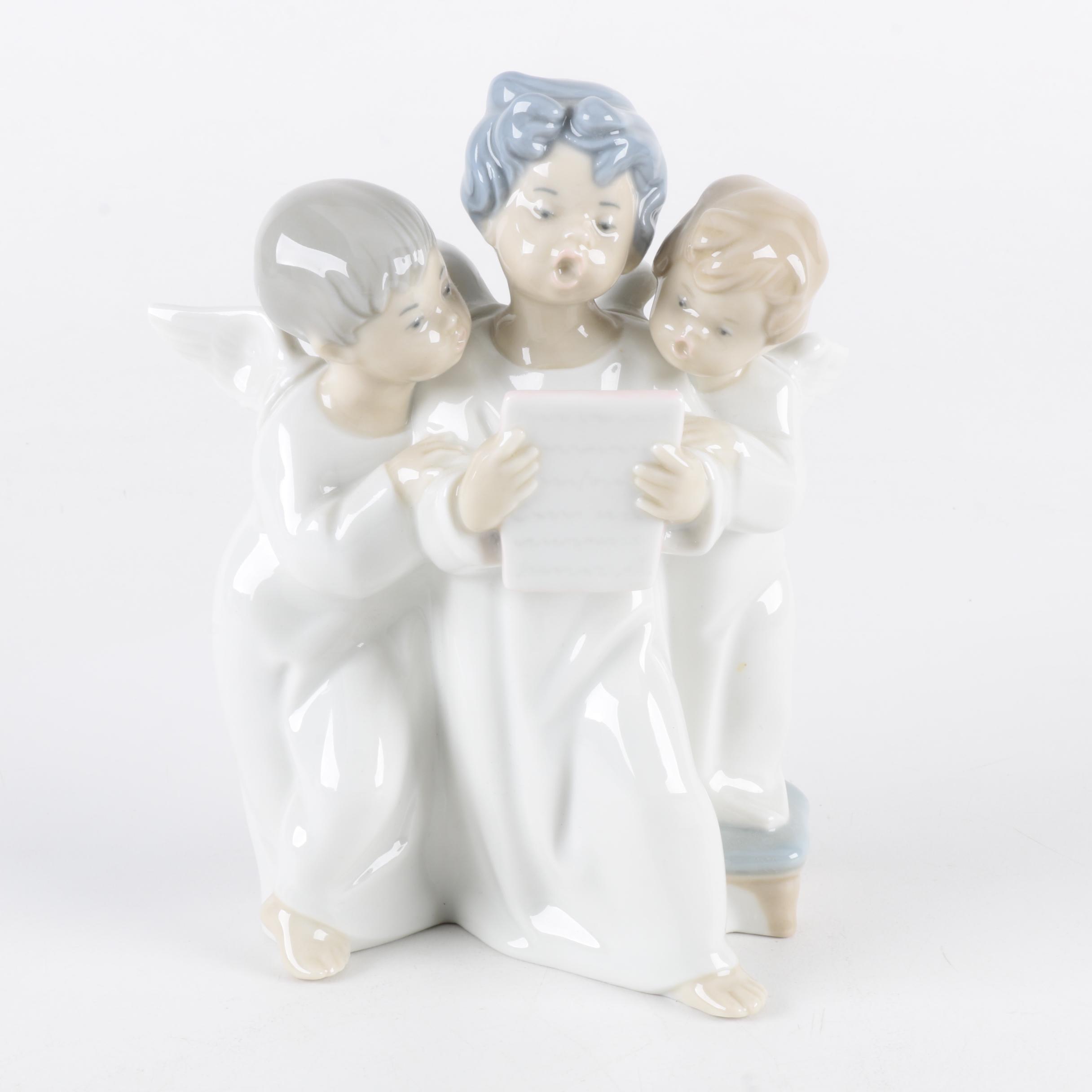 Lladro "Group of Singing Angels" Figurine