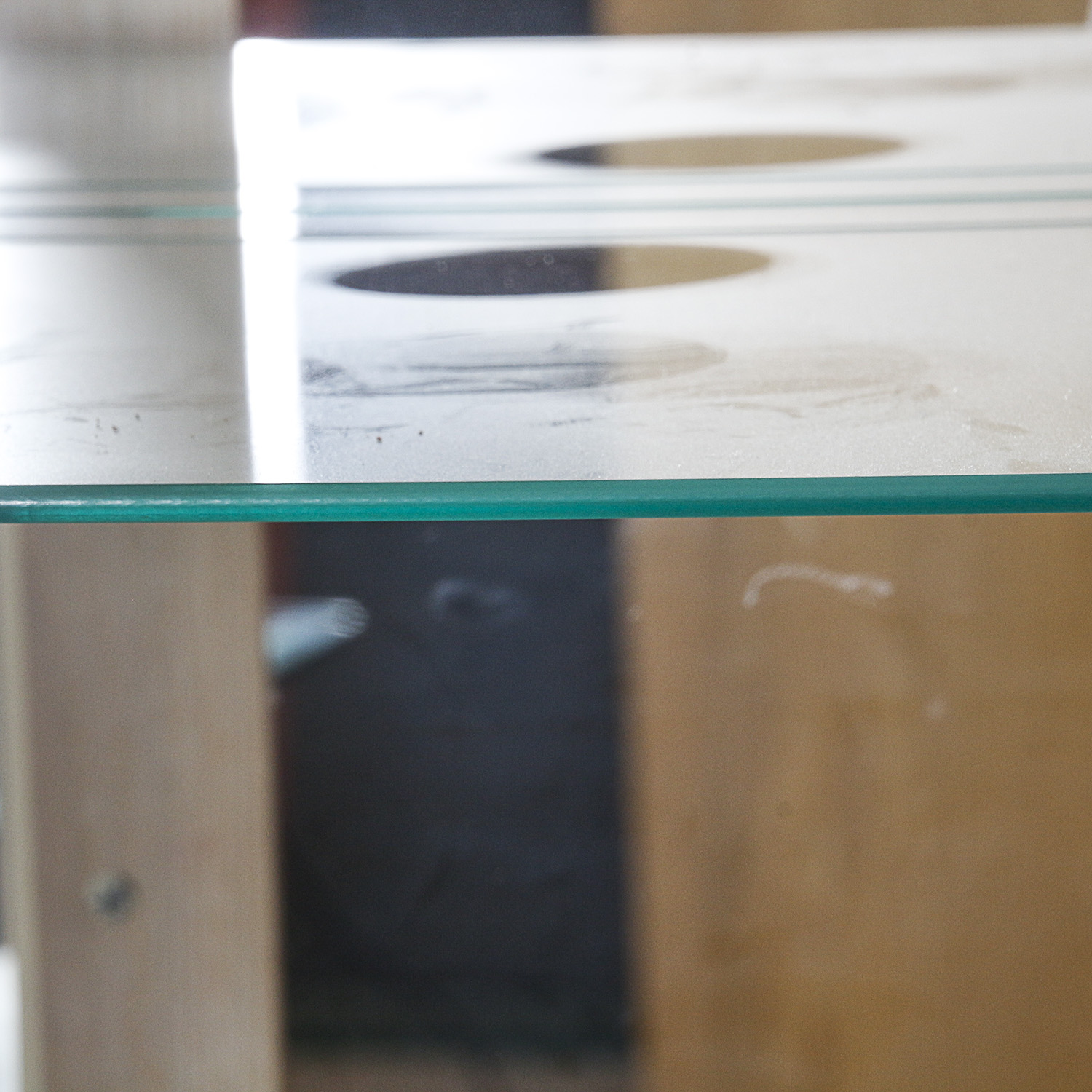 Arched Door Wood and Glass Cabinet