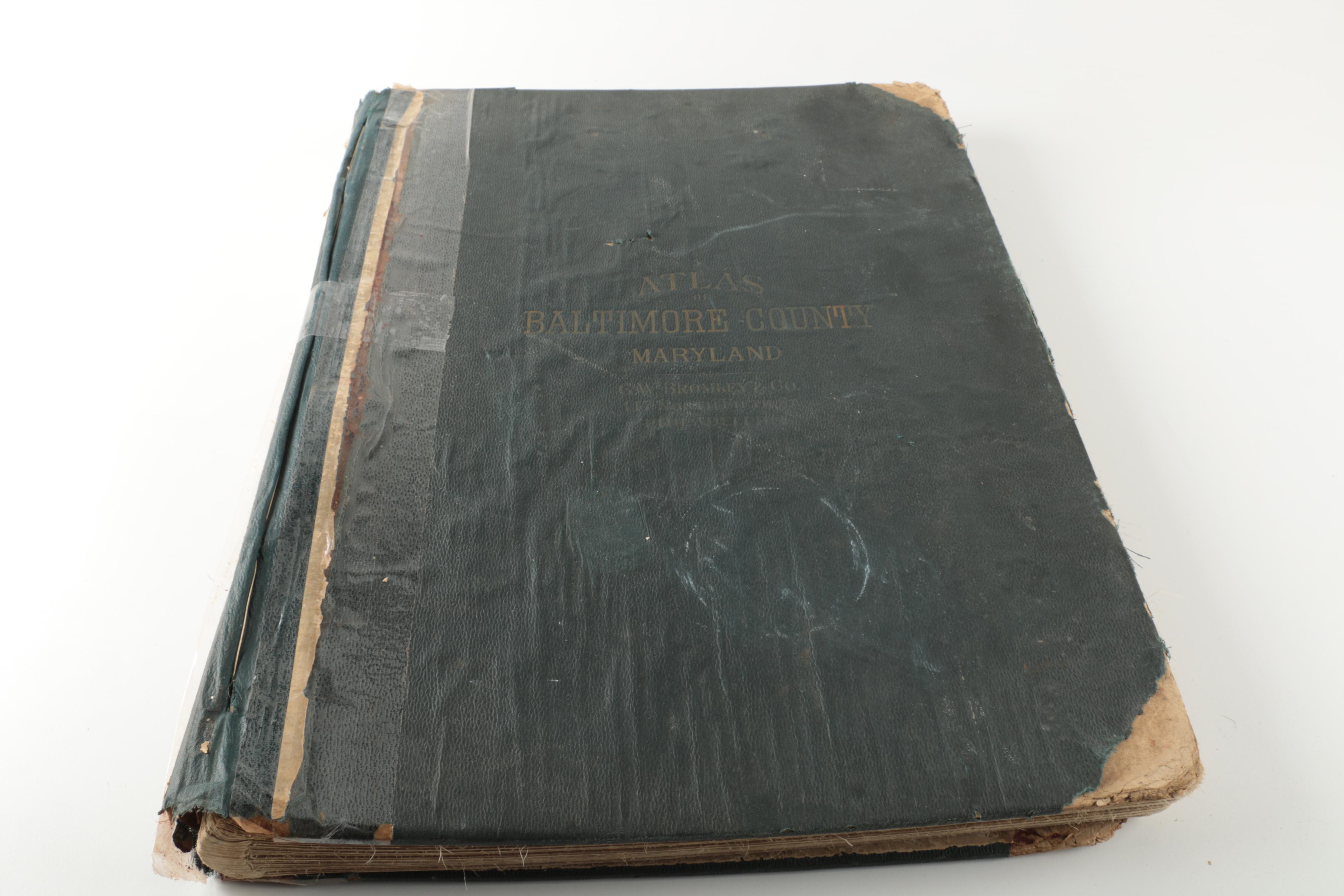 1915 "Atlas of Baltimore County Maryland" and White Photo Album