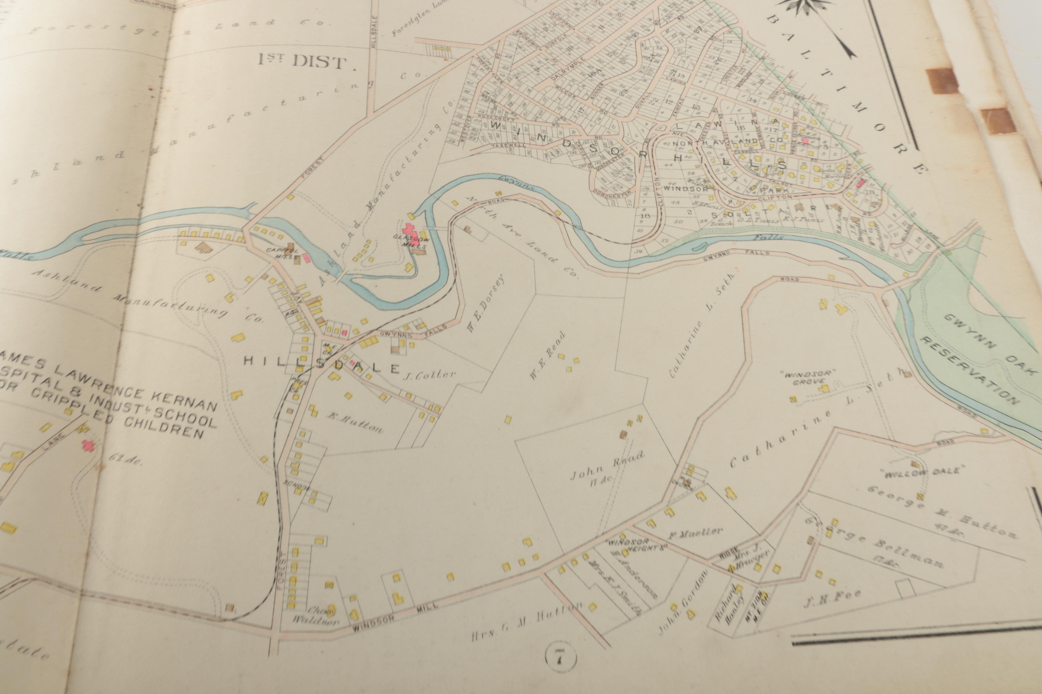 1915 "Atlas of Baltimore County Maryland" and White Photo Album