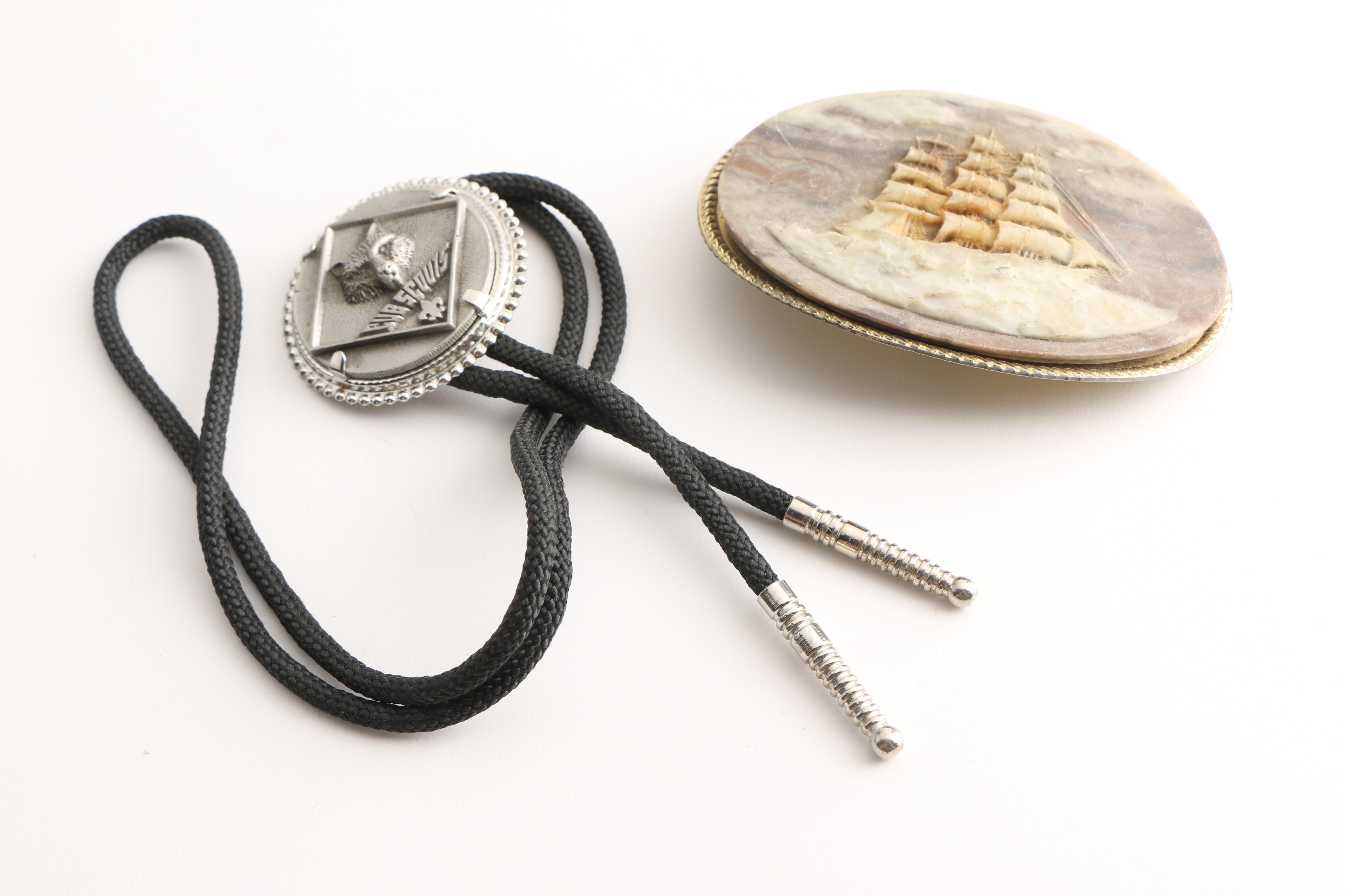 Assortment of Vintage Jewelry Including Boy Scouts Pieces